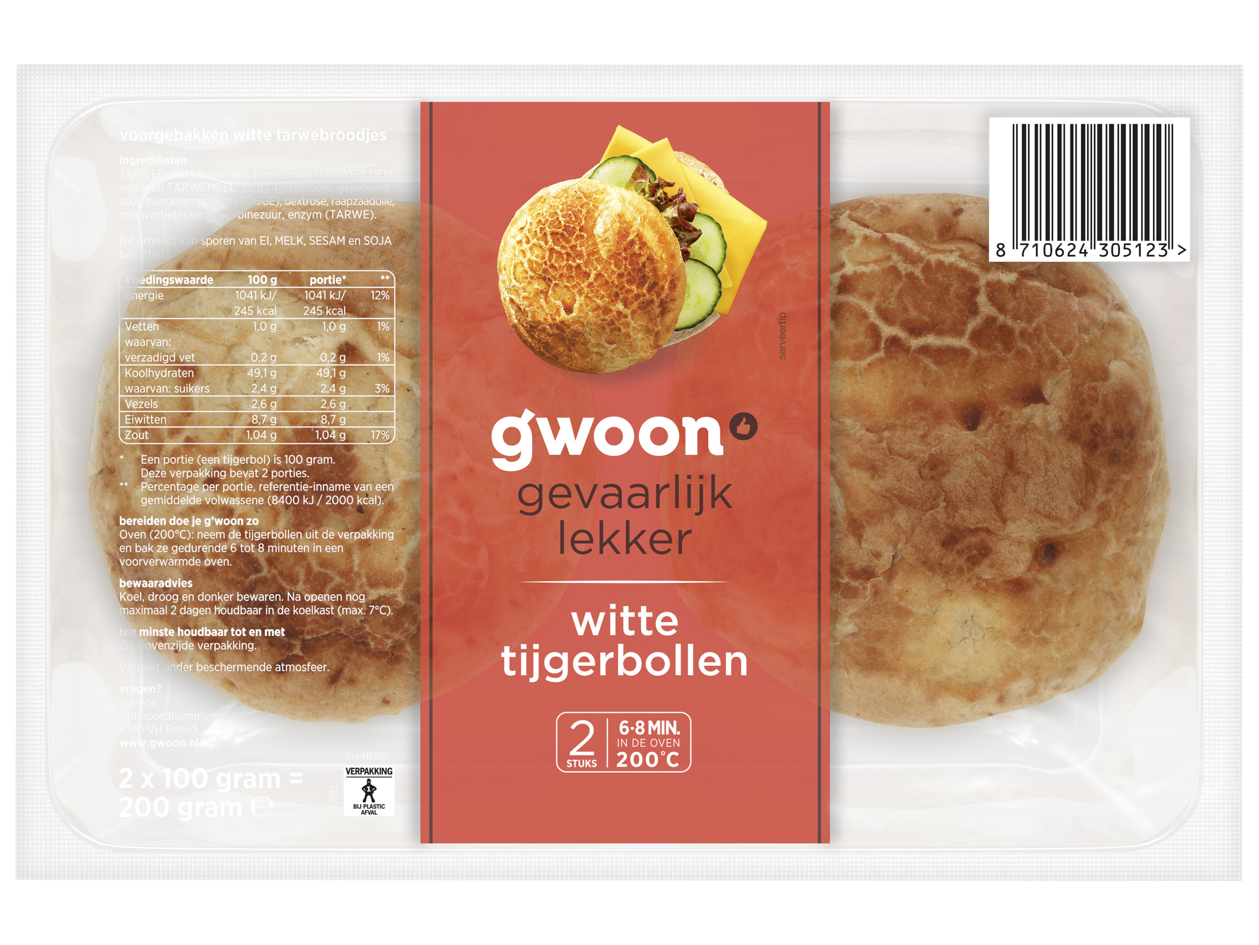 Witte tijgerbollen