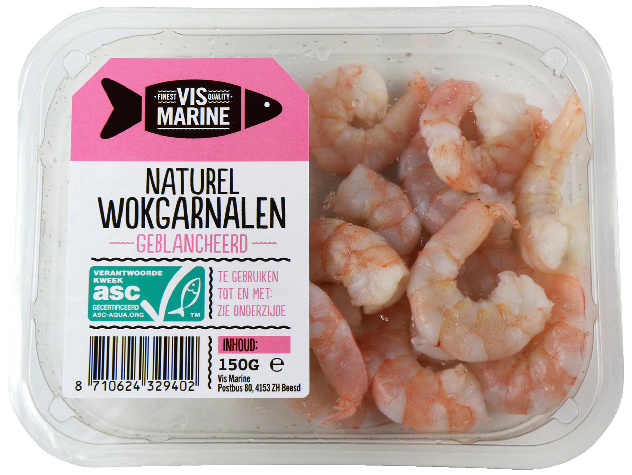 Wokgarnalen naturel