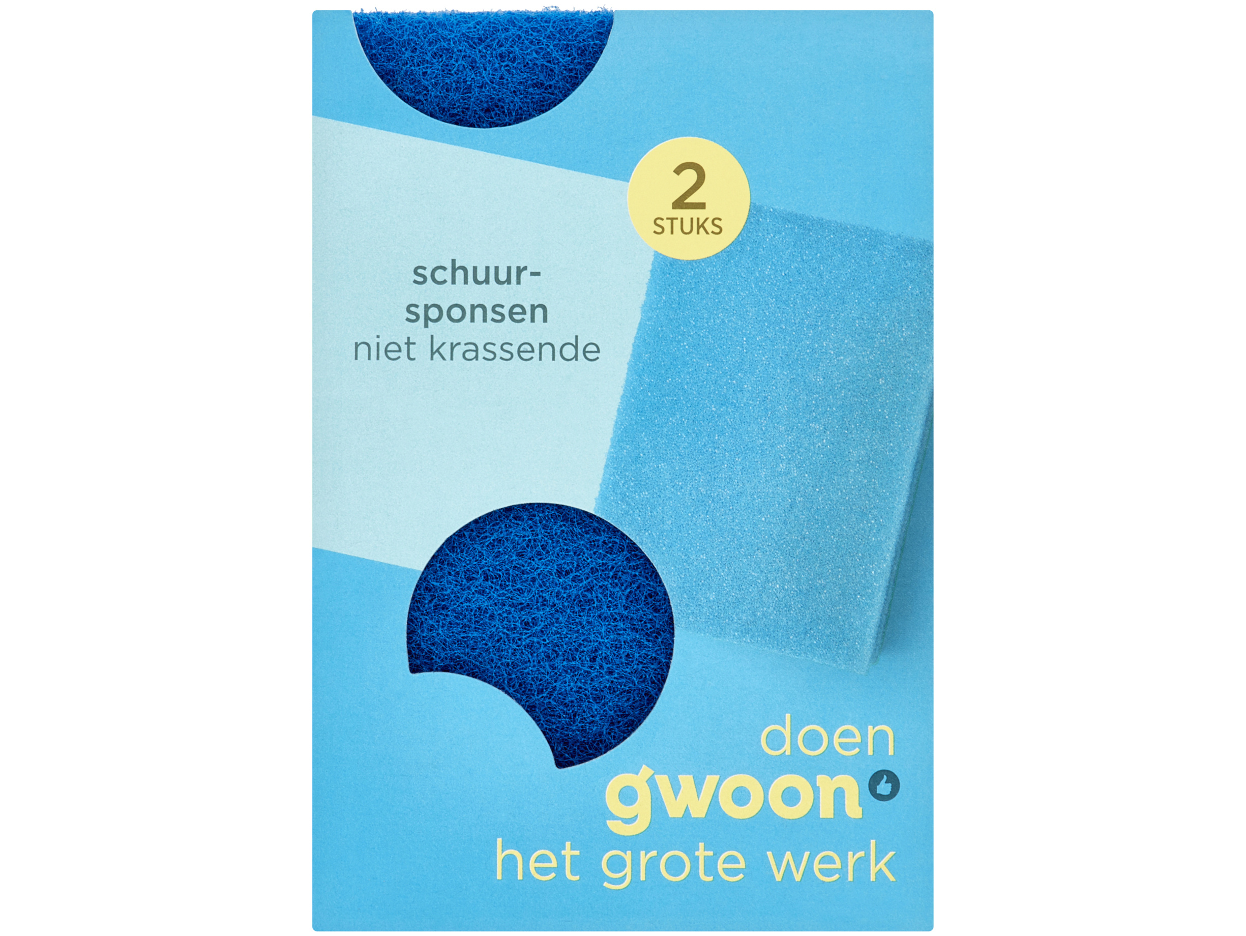 Schuurspons blauw