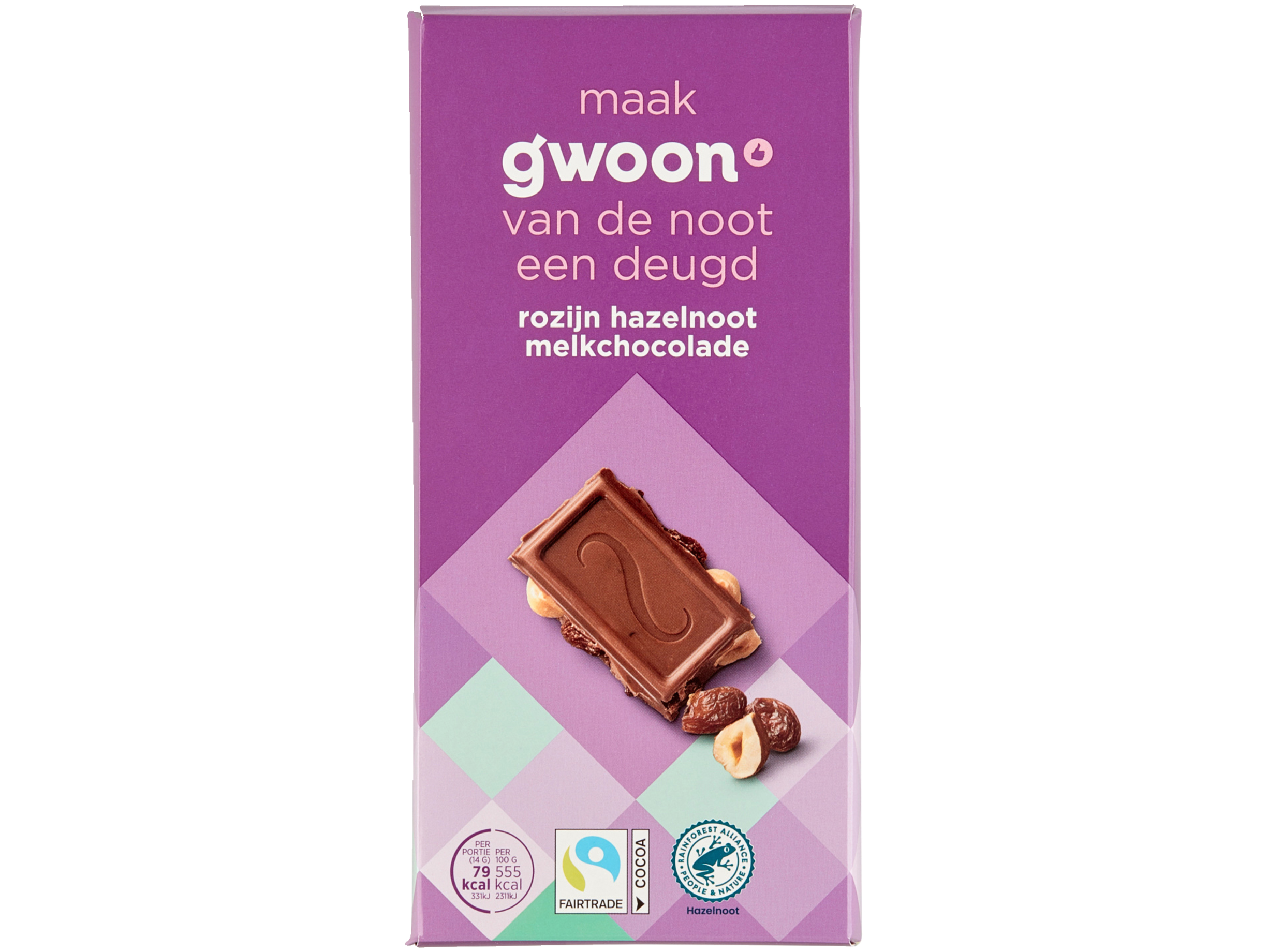 Tablet rozijn hazelnoot