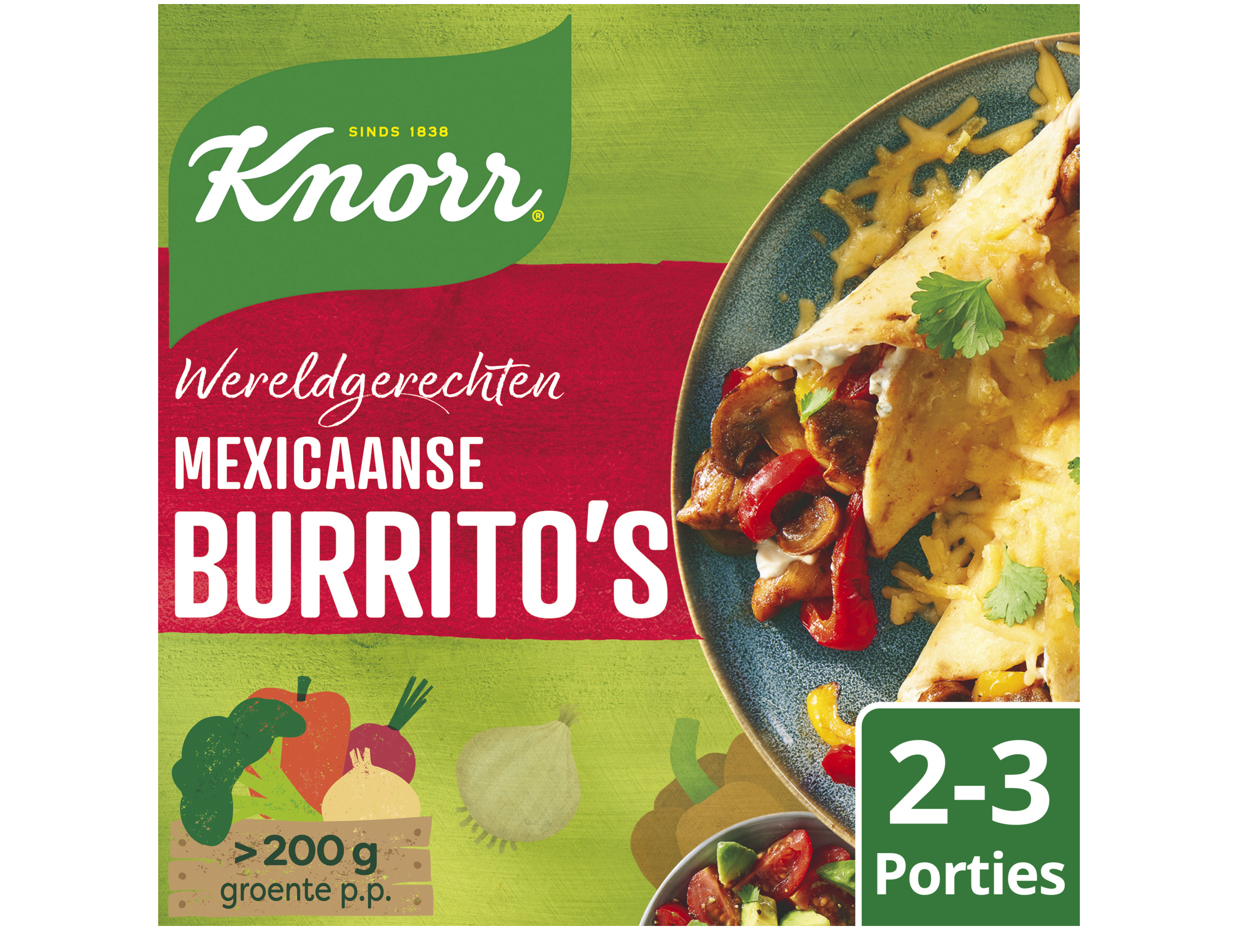 Wereldgerechten maaltijdpakket mexicaanse burrito's