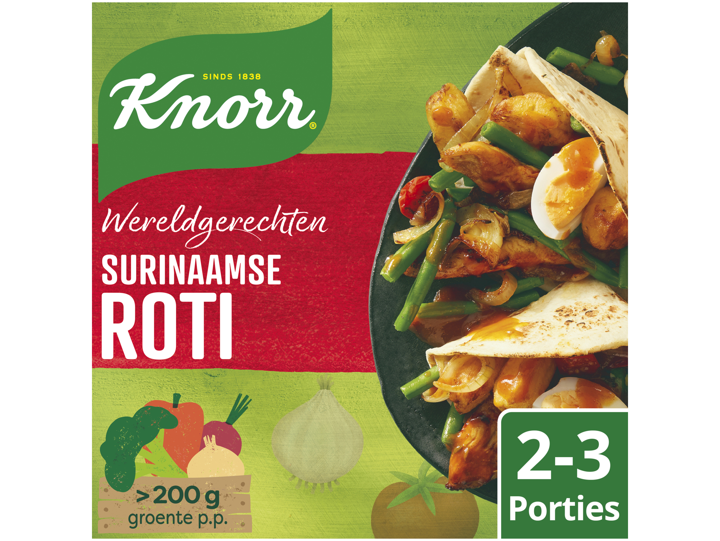 Wereldgerechten maaltijdpakket surinaamse roti