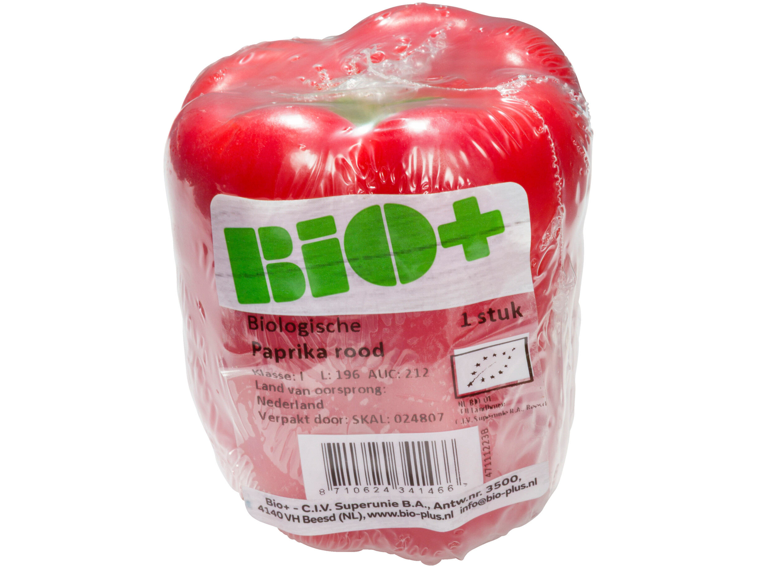 Biologische rode paprika