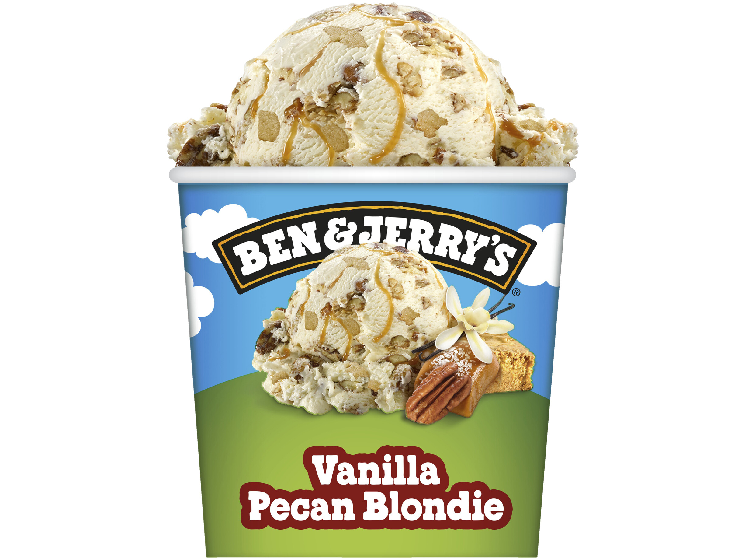 Vanilla pecan blondie