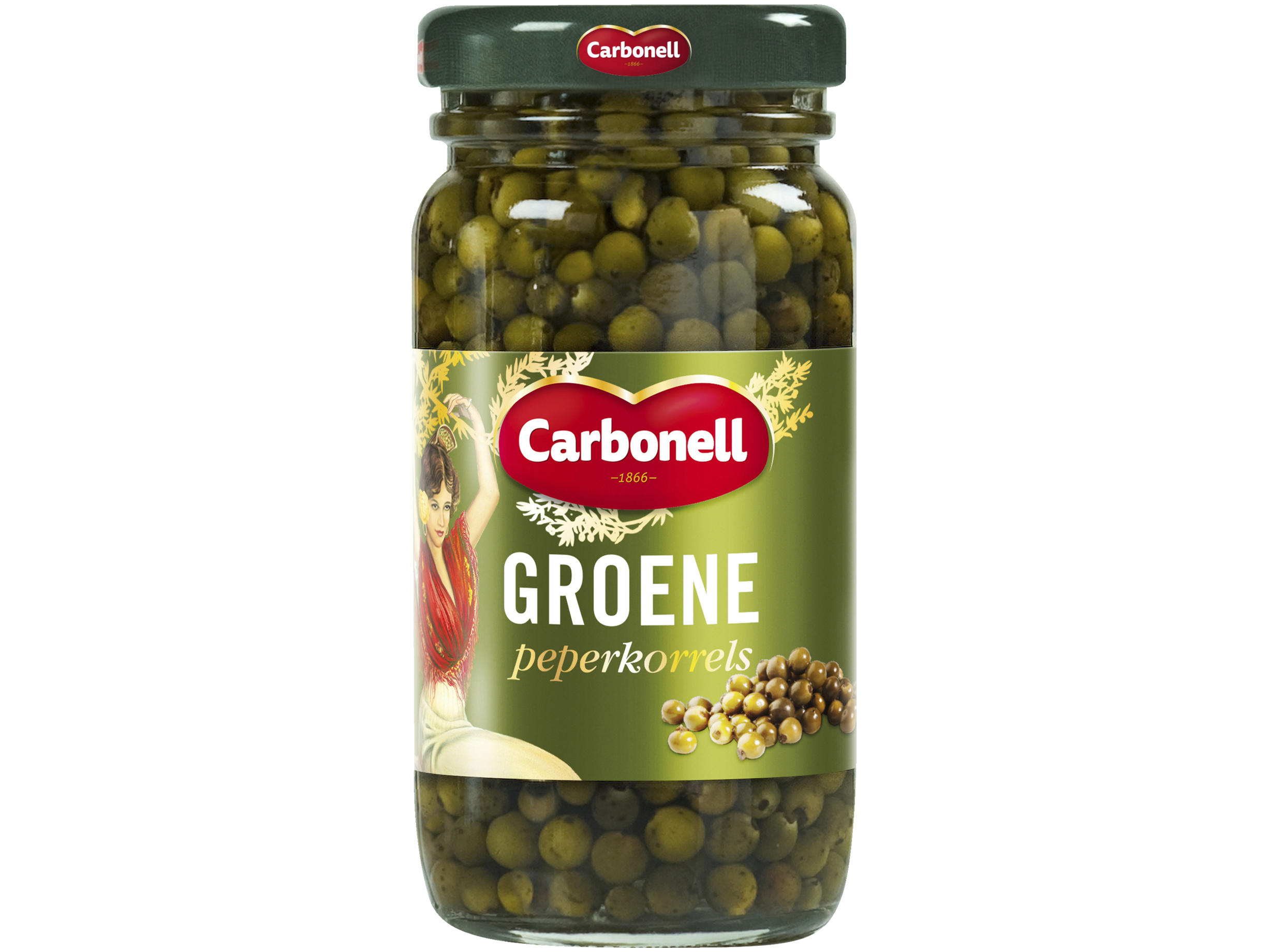 Groene peperkorrels