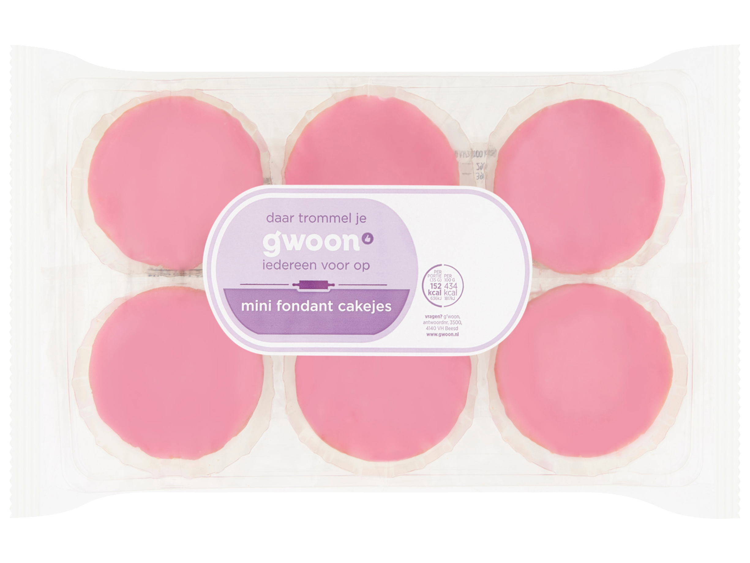 Mini roze koeken