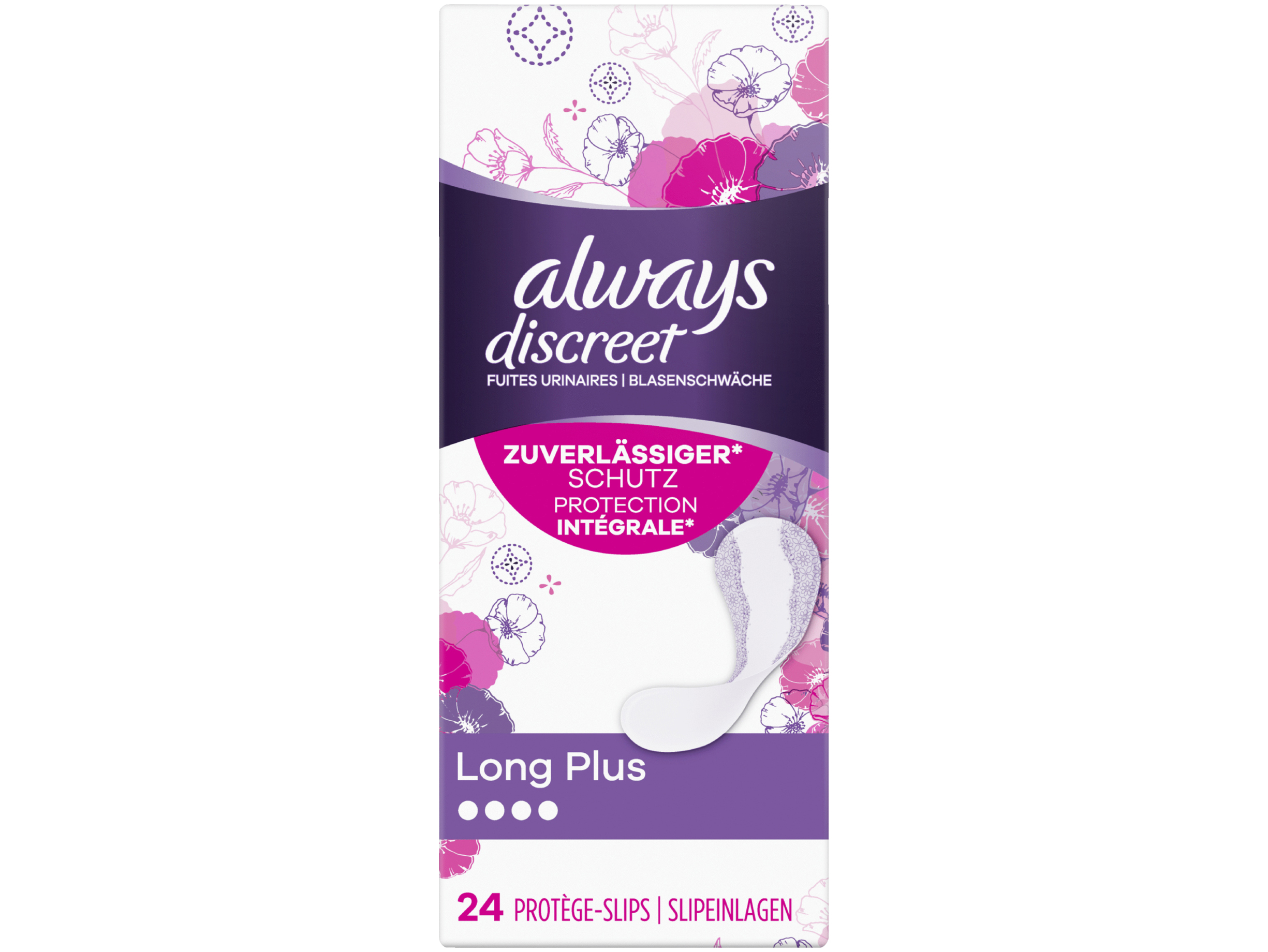 Discreet liners long plus