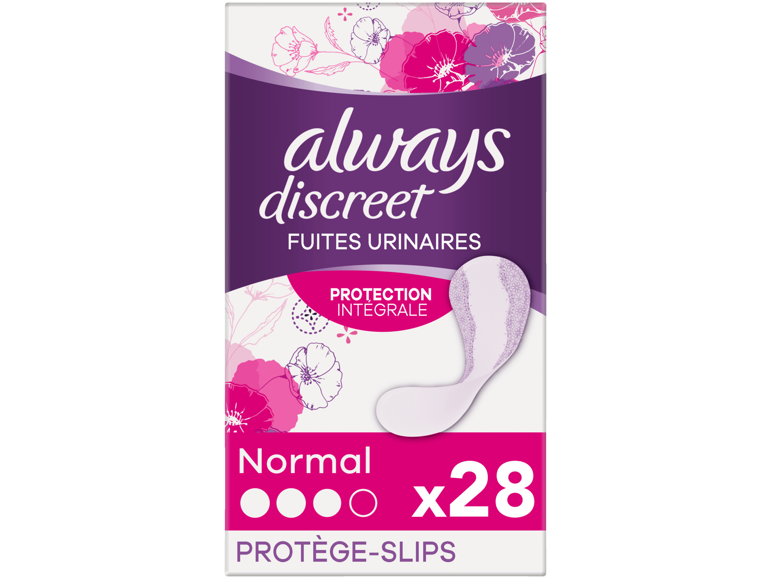 Discreet liners normal plus