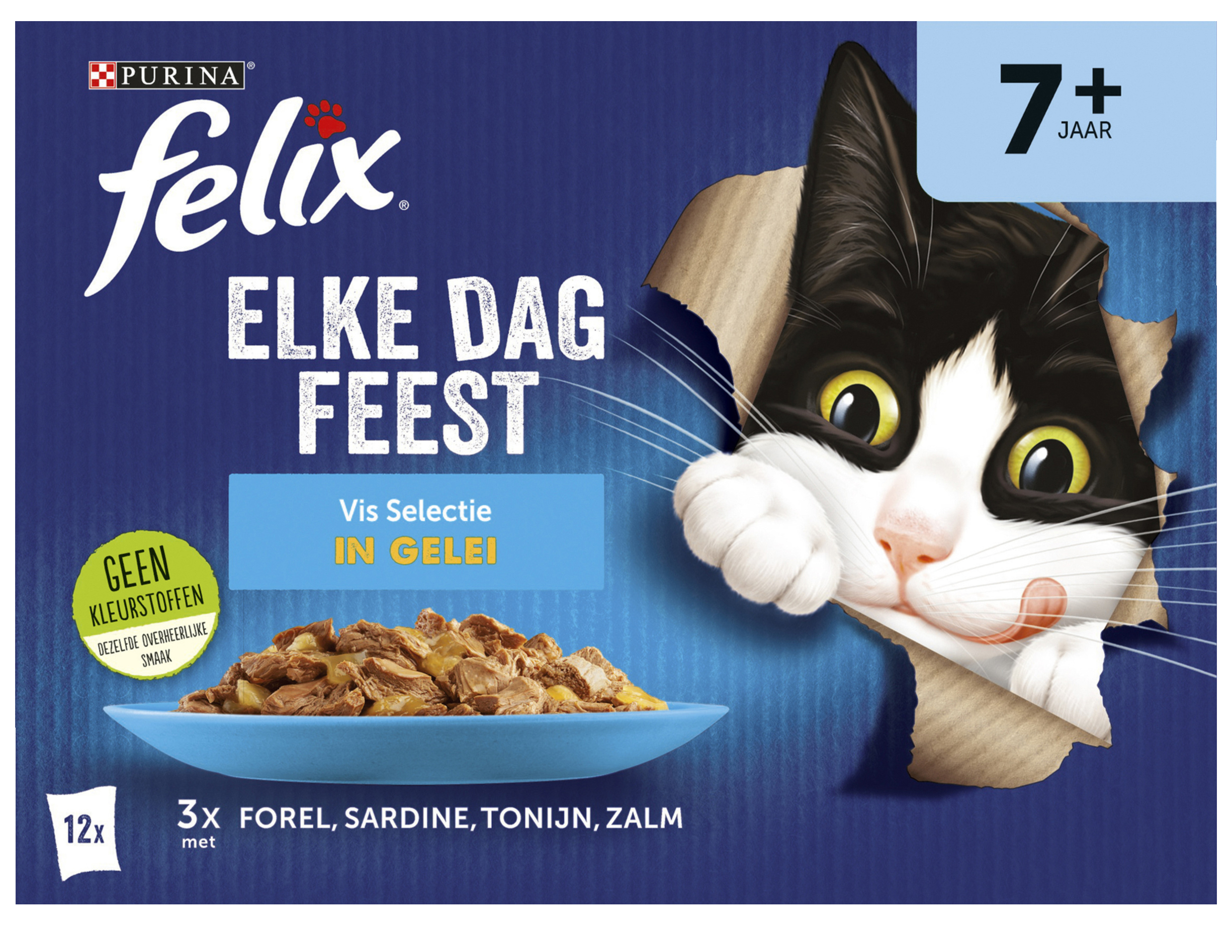 Elke Dag Feest kattenvoer senior 7+