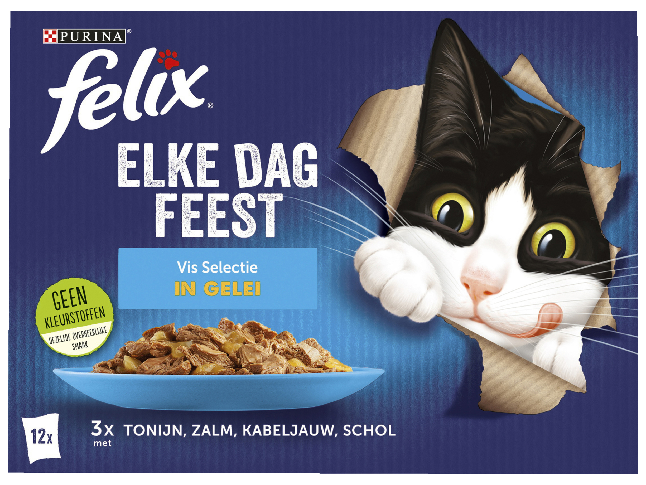 Elke Dag Feest kattenvoer vis selectie