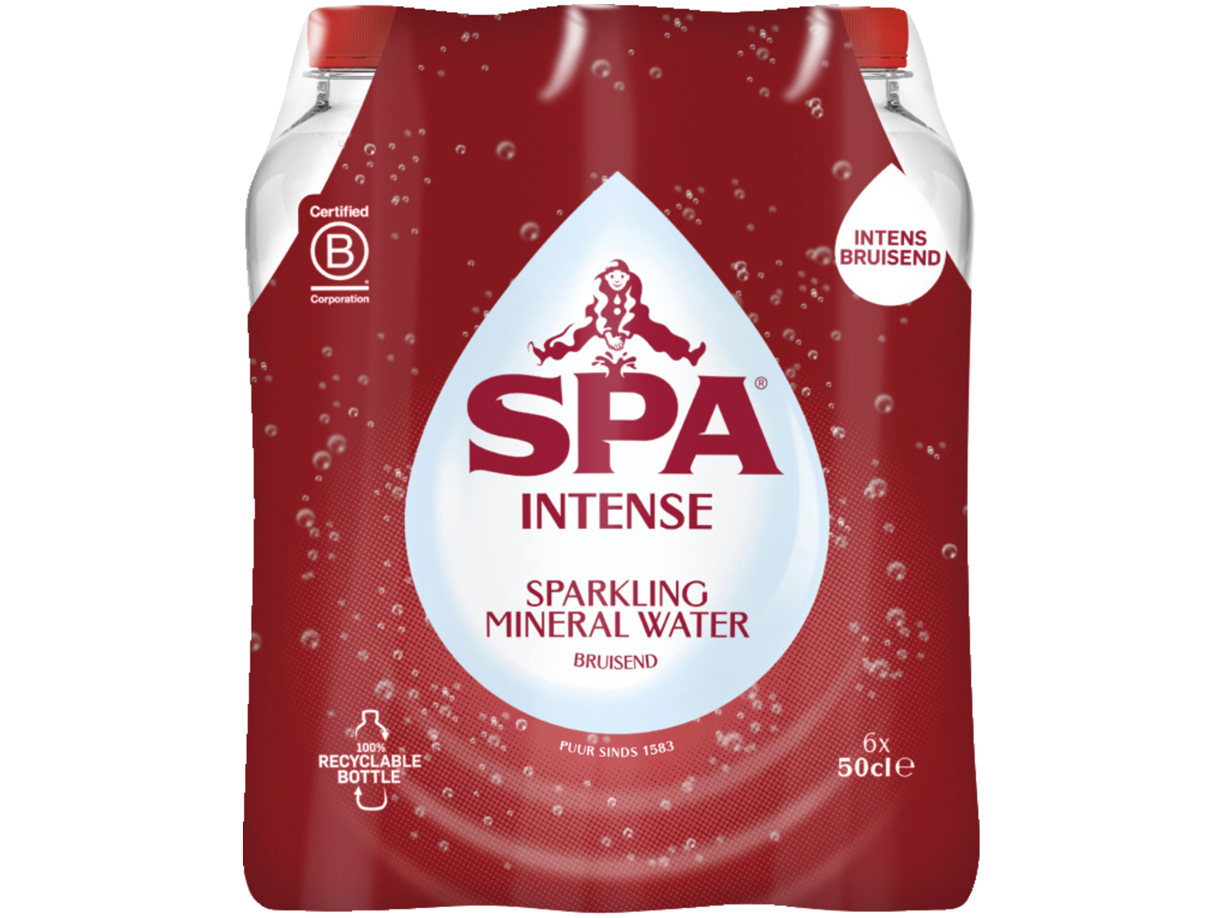 INTENSE Koolzuurhoudend Natuurlijk Mineraalwater 6x50cl