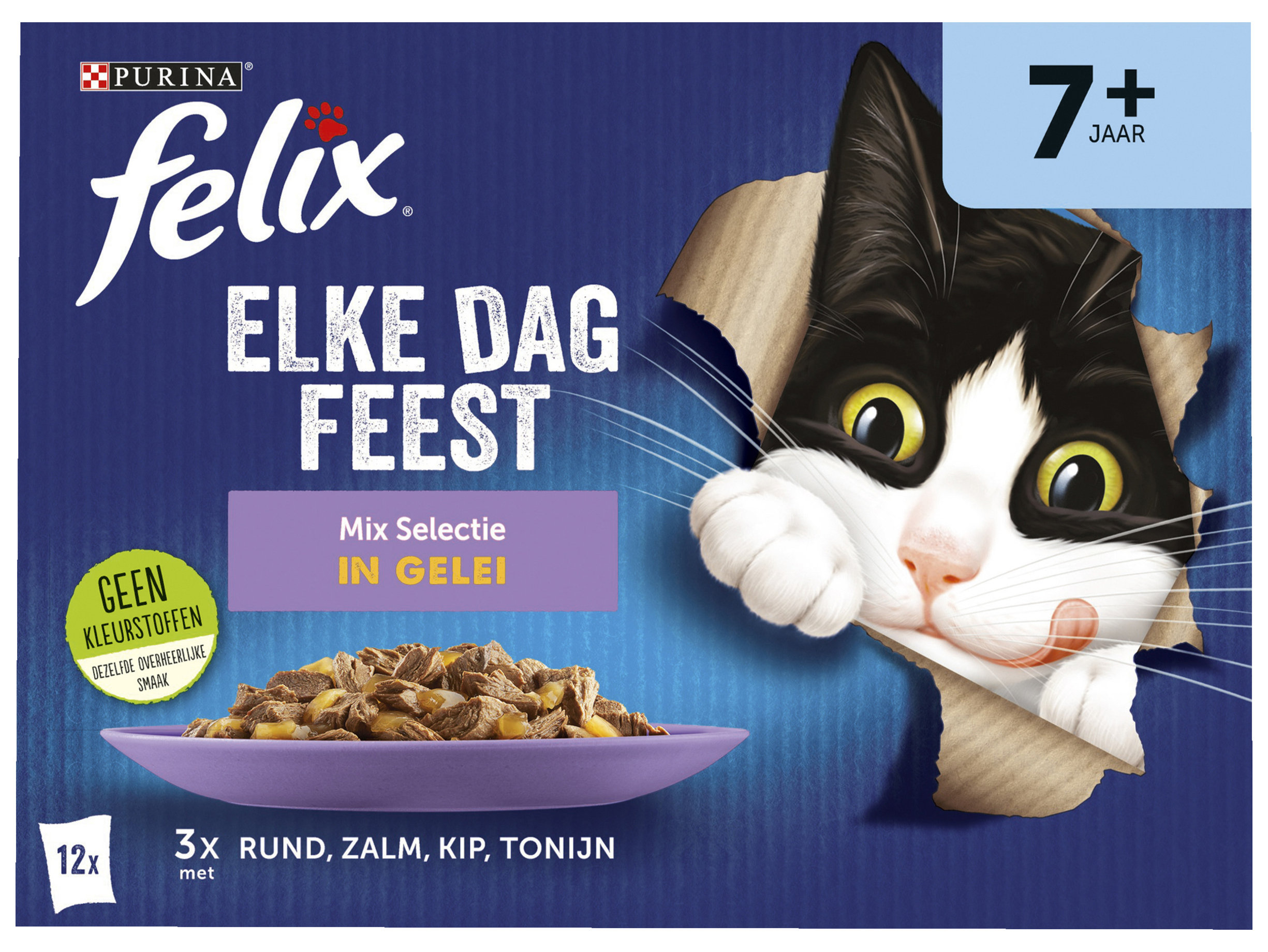 Elke Dag Feest kattenvoer senior 7+