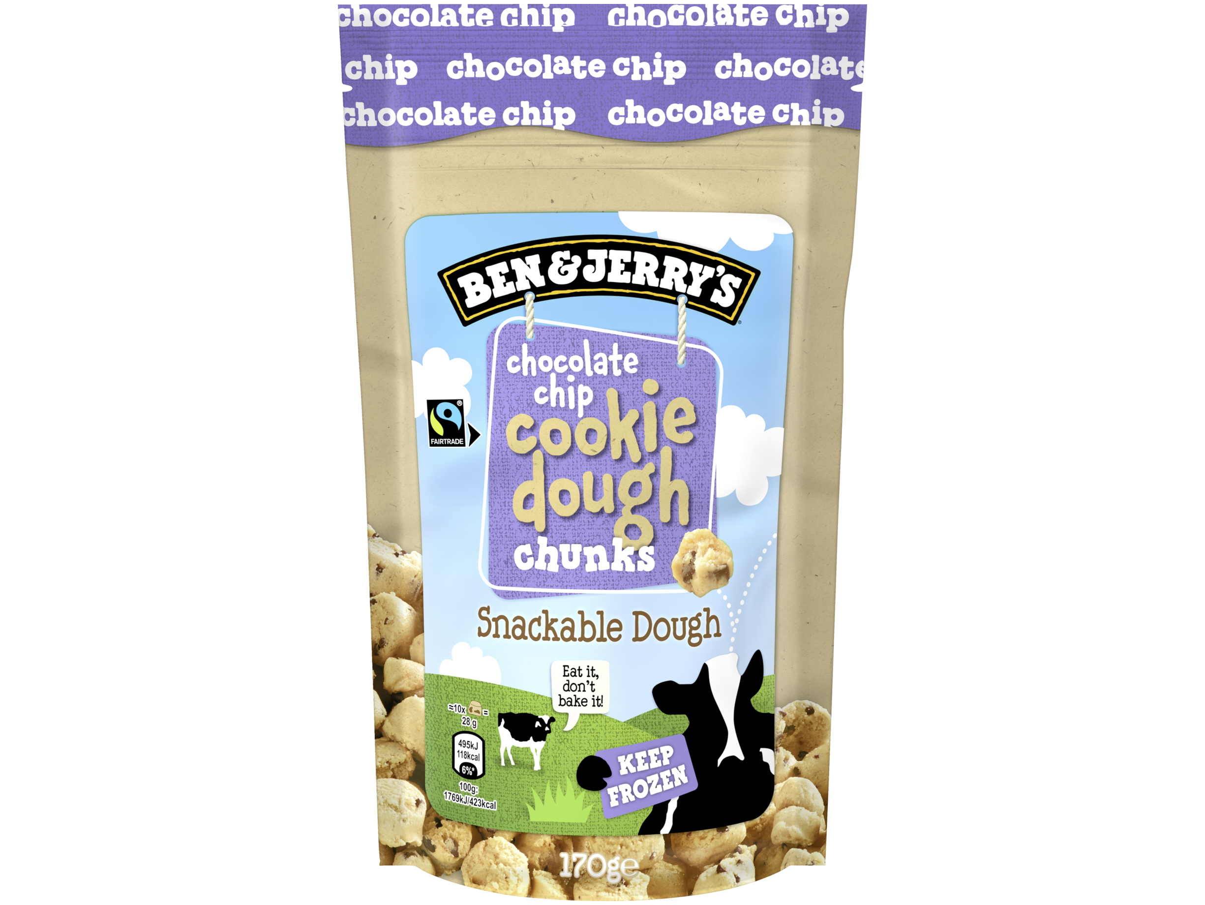 Chocolate chip cookie dough chunks