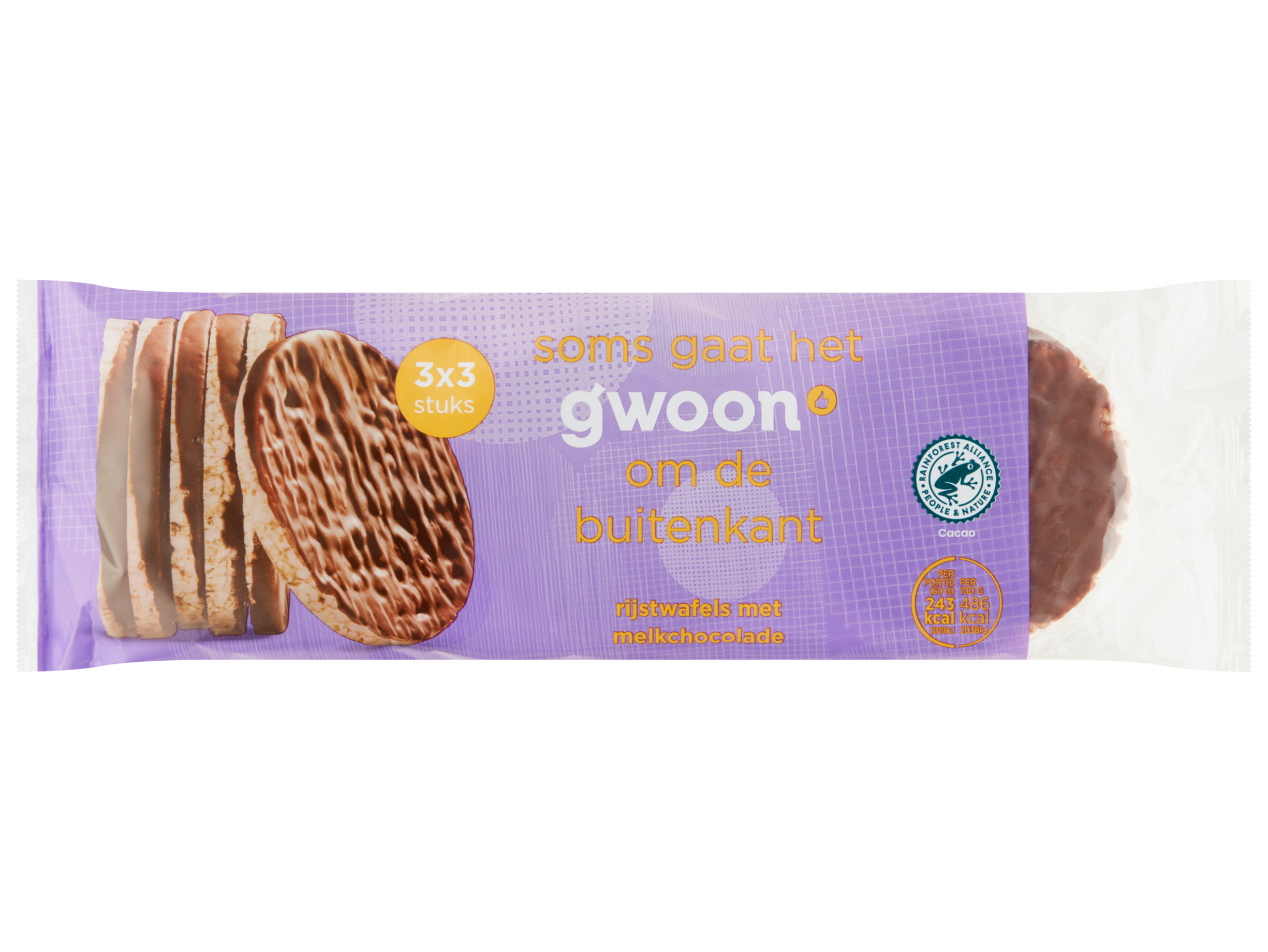 Rijstwafels chocolade