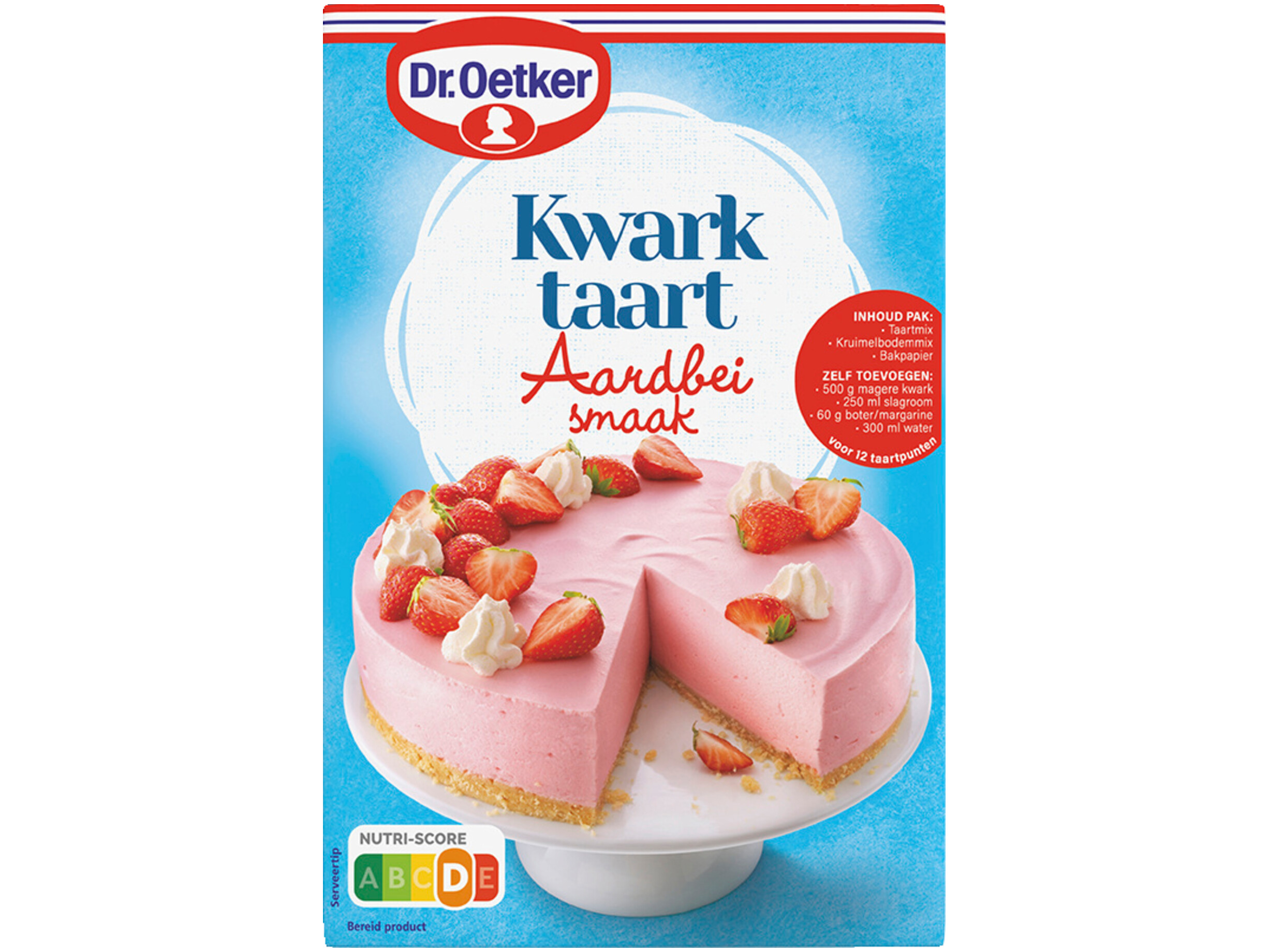 Kwarktaart aardbei