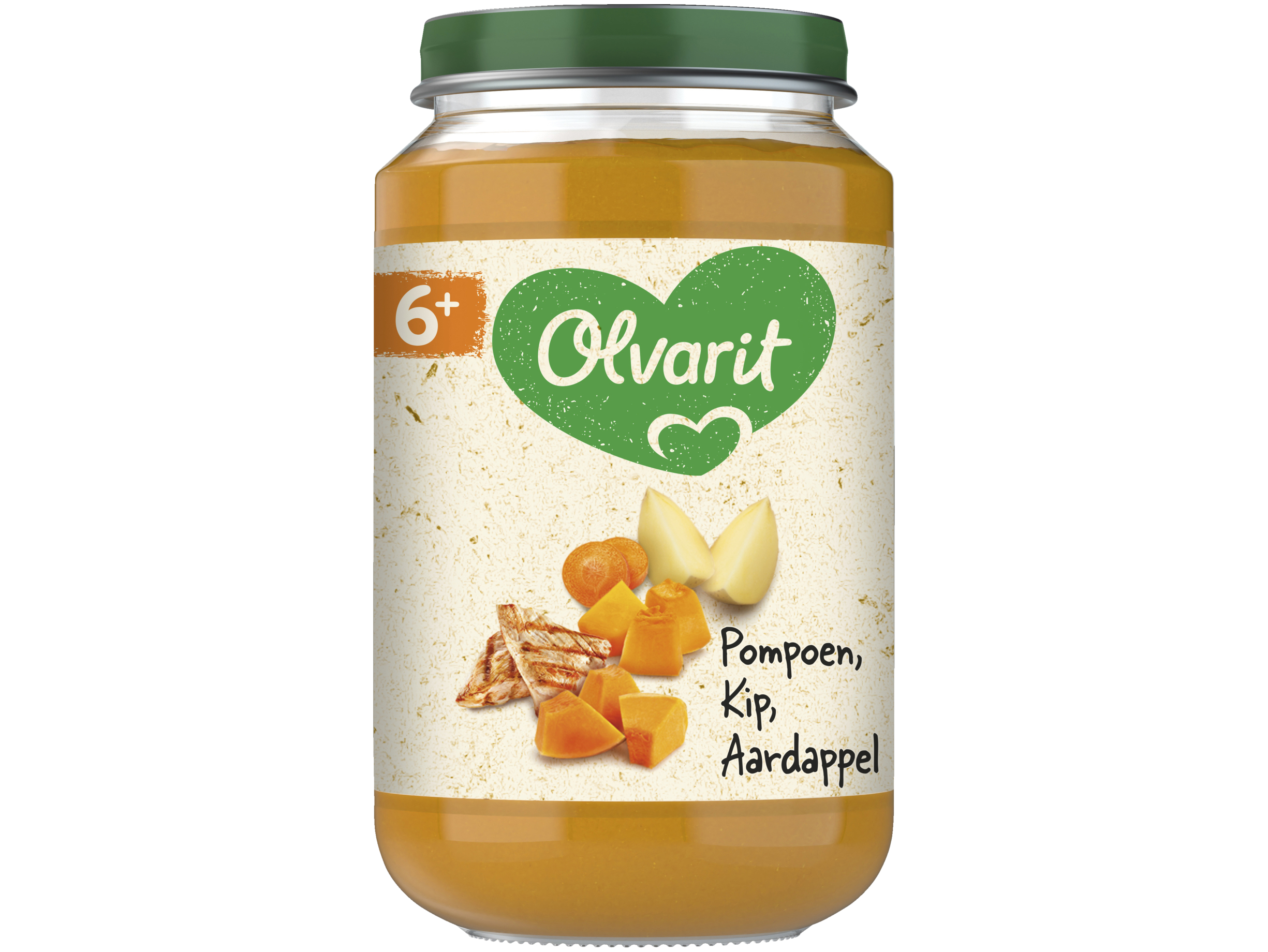 6+ Maanden Pompoen Kip Aardappel