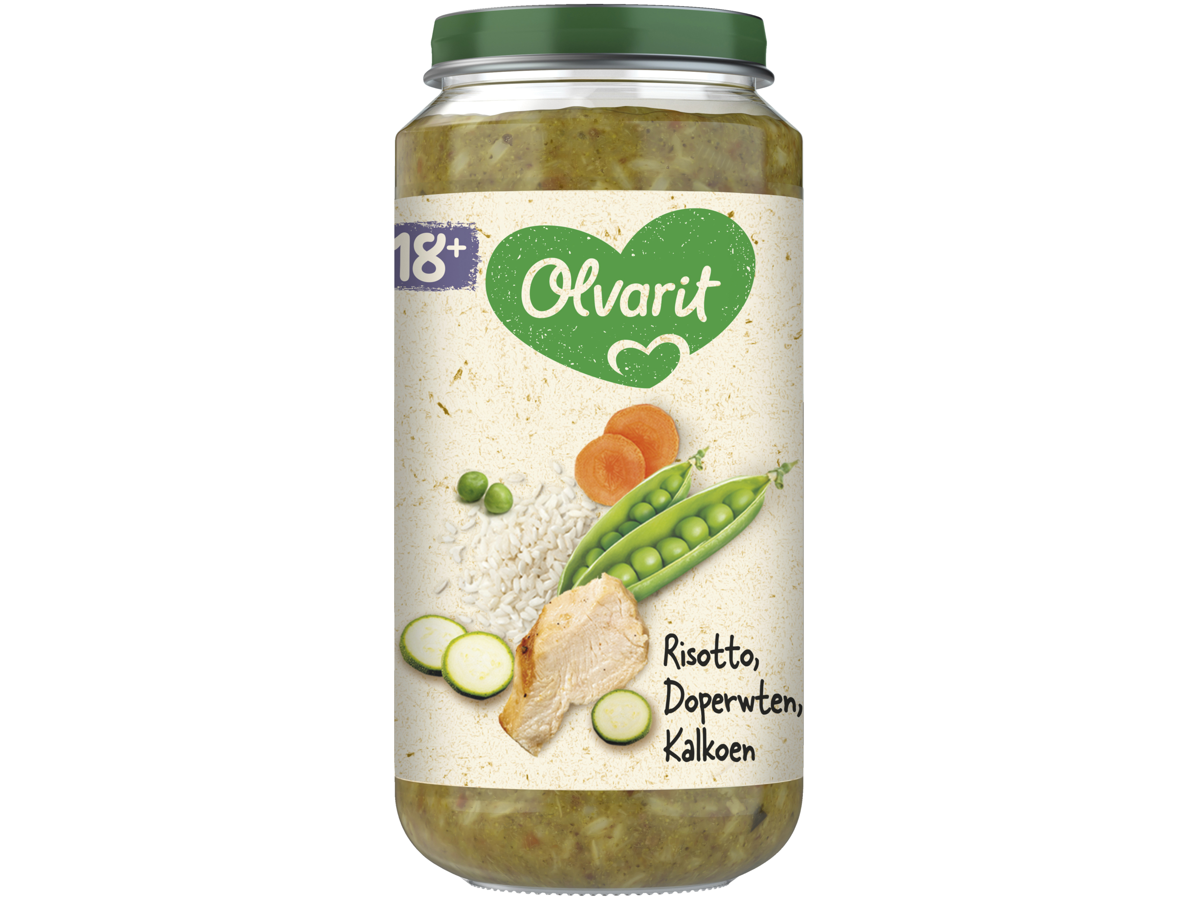 18+ Maanden Risotto Doperwten Kalkoen