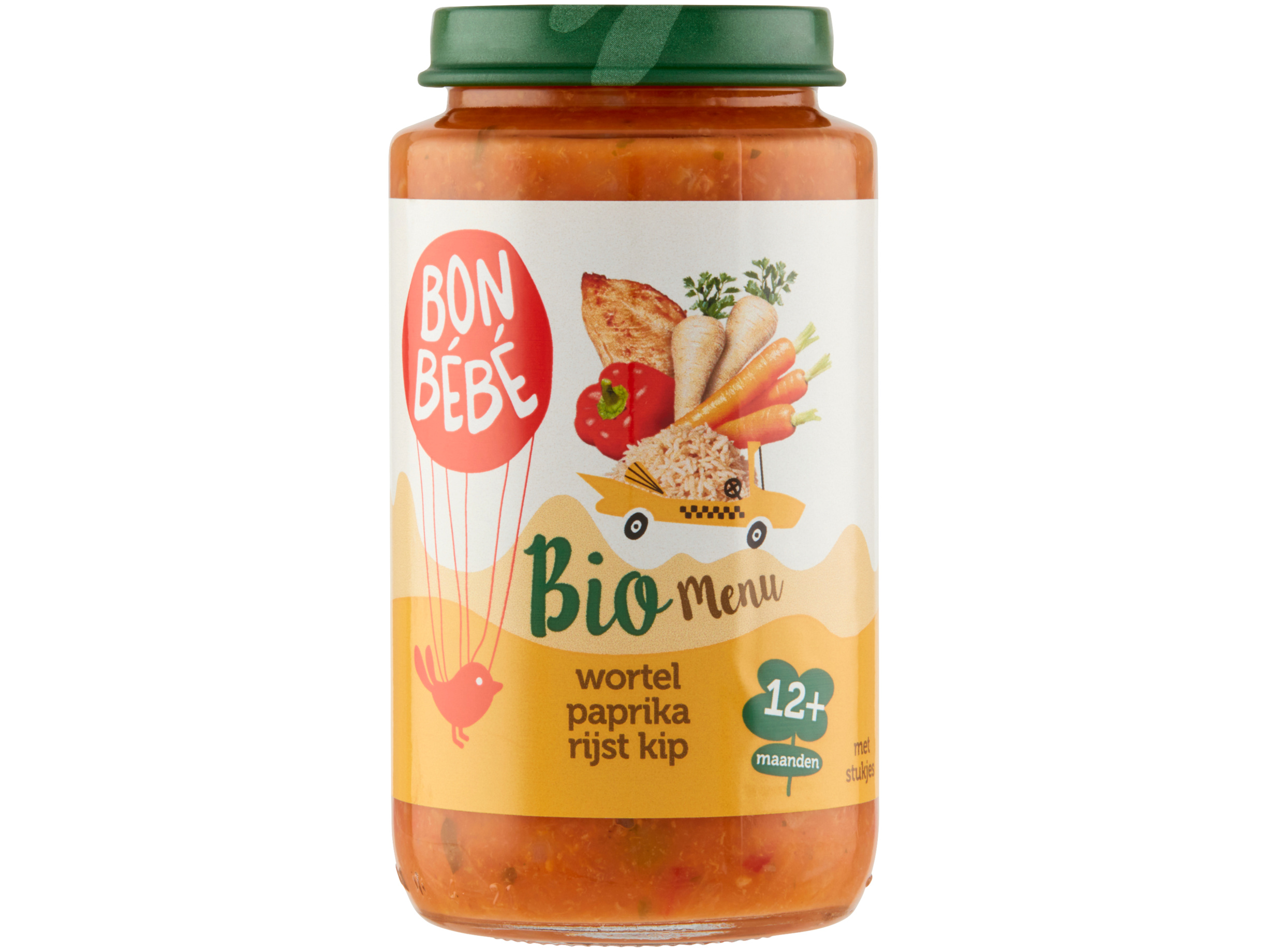 Wortel paprika rijst kip 12+ maanden