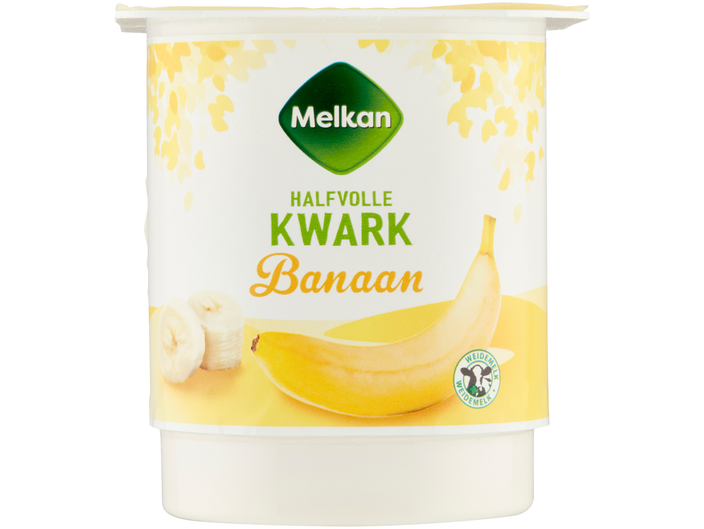 Halfvolle kwark banaan