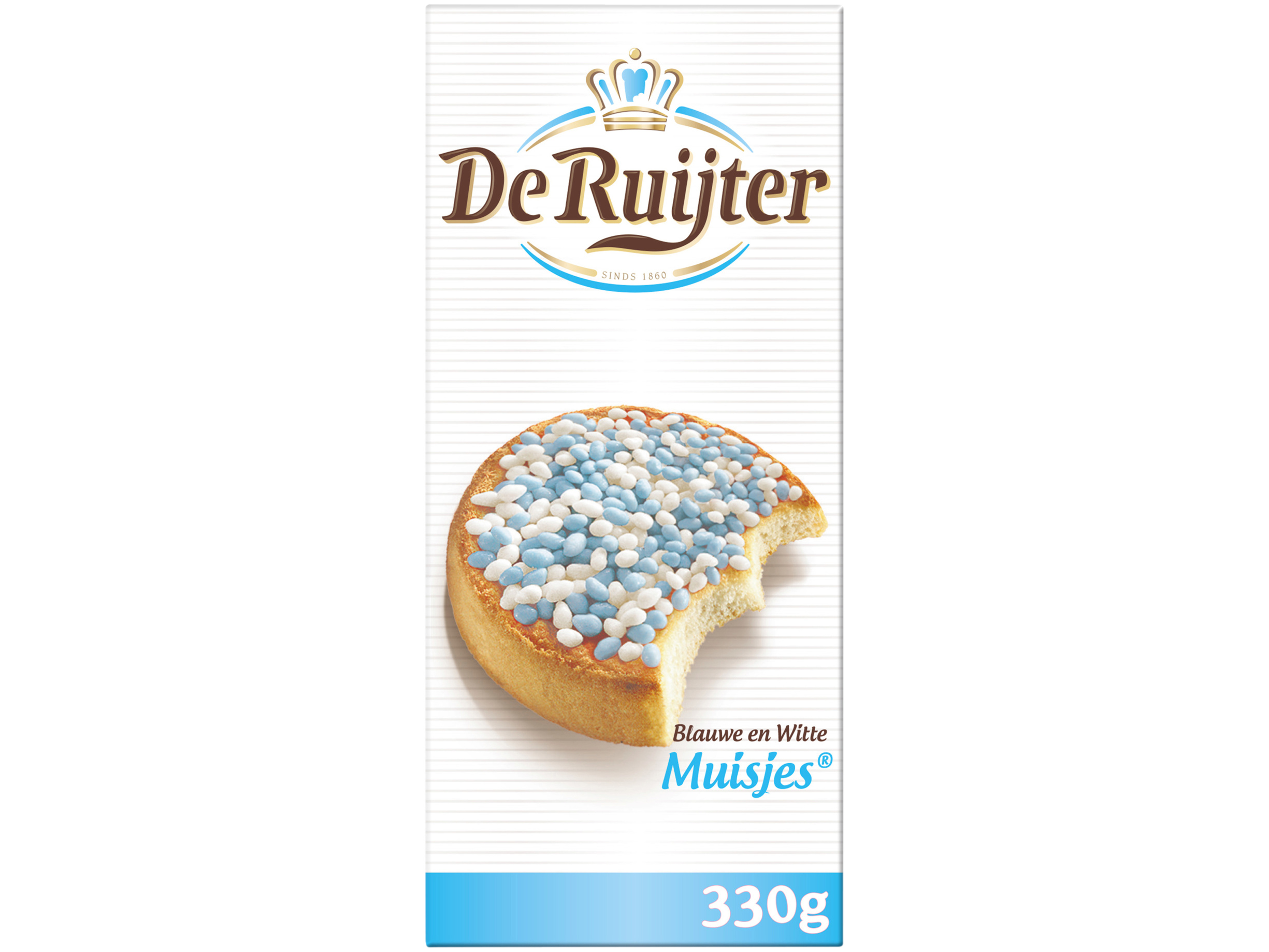 Blauwe en witte muisjes
