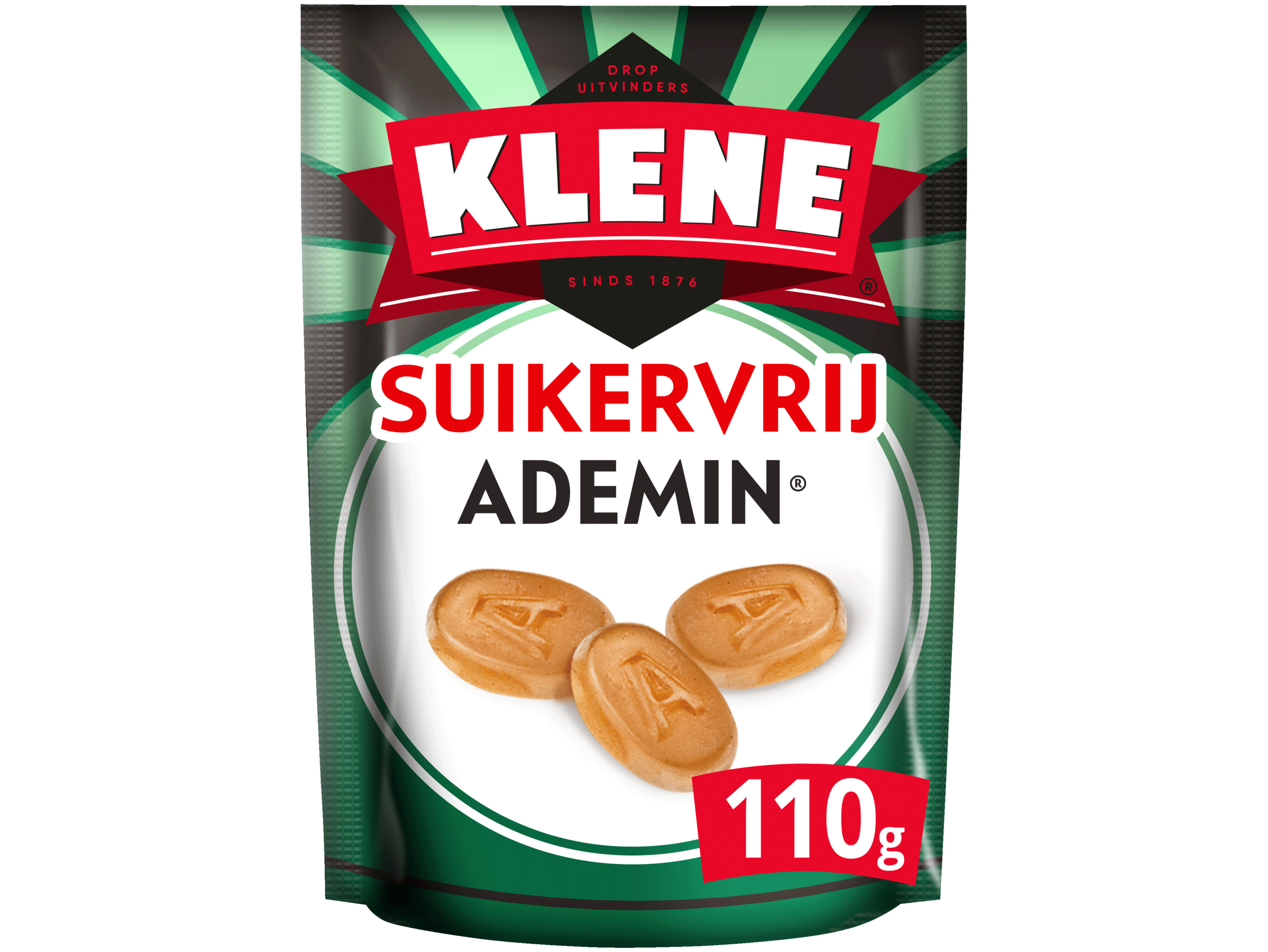 Ademin Suikervrije Drop Keelpastille Zak
