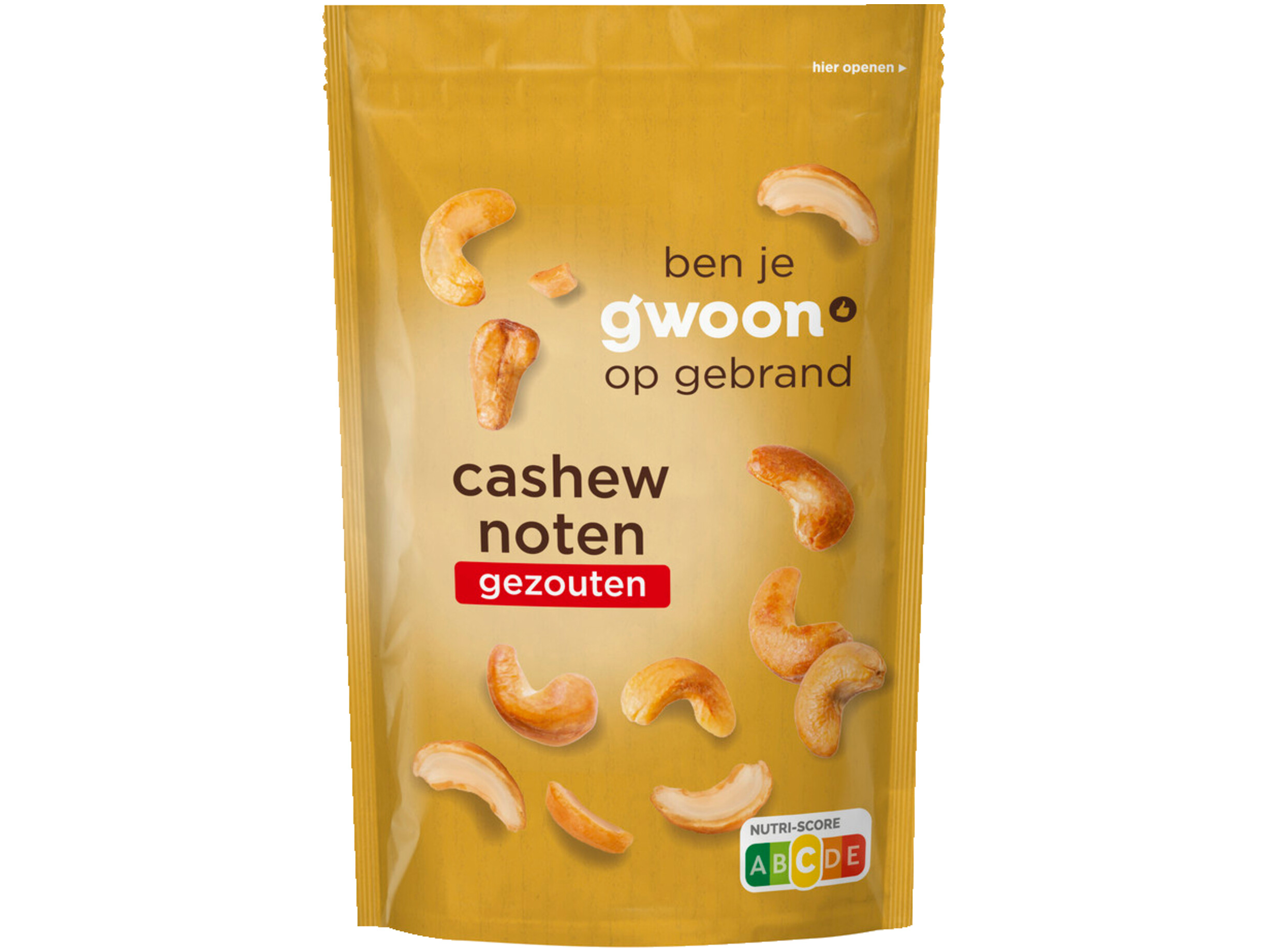 Cashewnoten gezouten