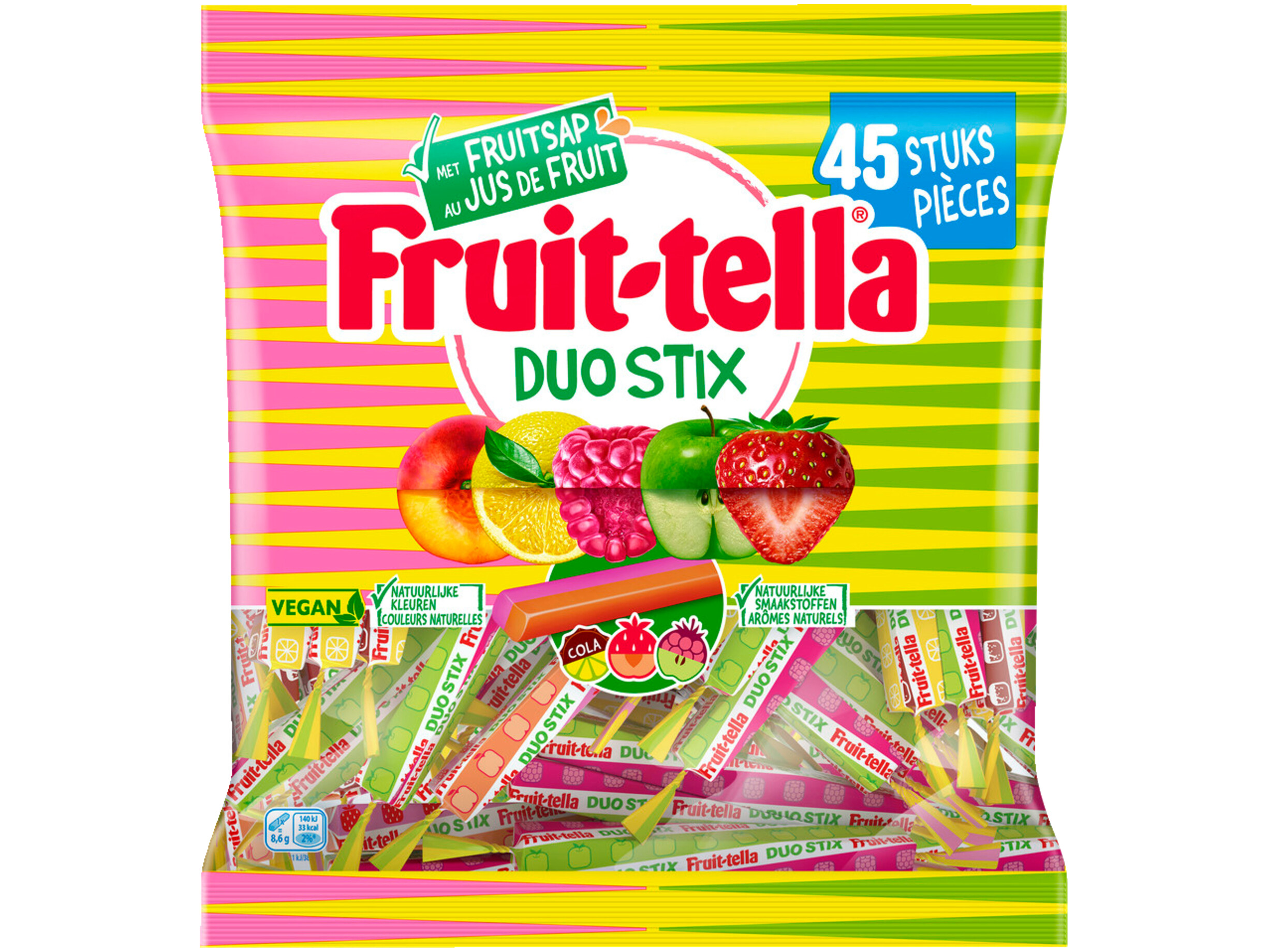 Duo Fruit Stix Uitdeel snoep Snoepmix Zak