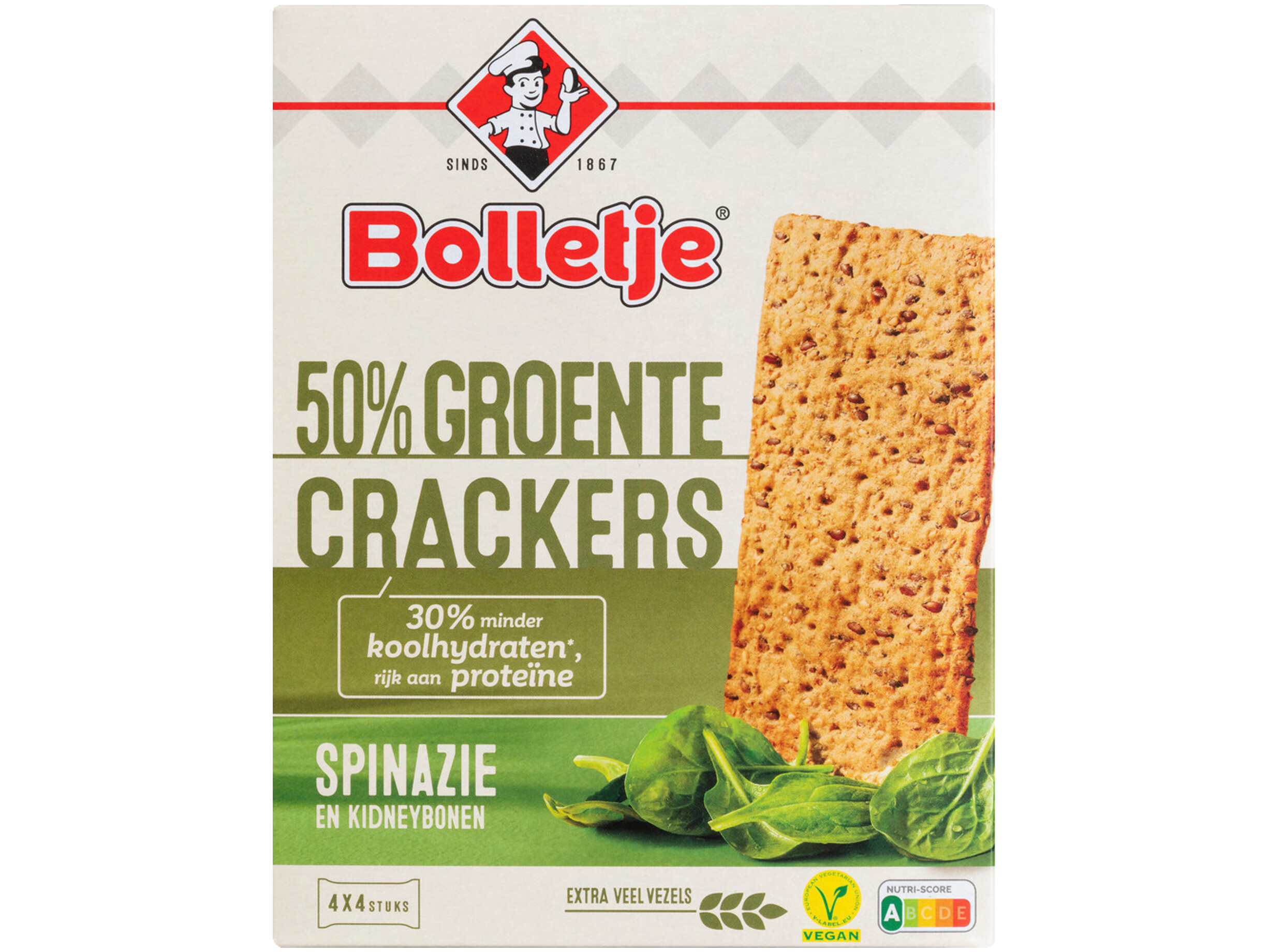 Groentecrackers Spinazie