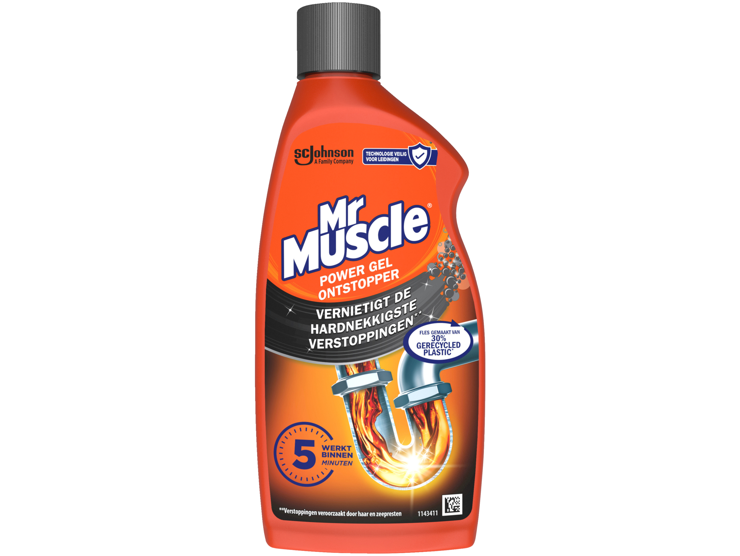 Vloeibare power gel ontstopper