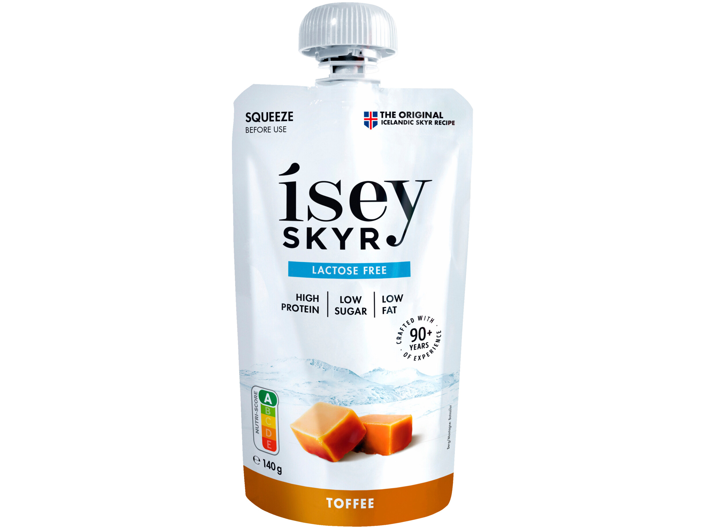 Skyr toffee pouch