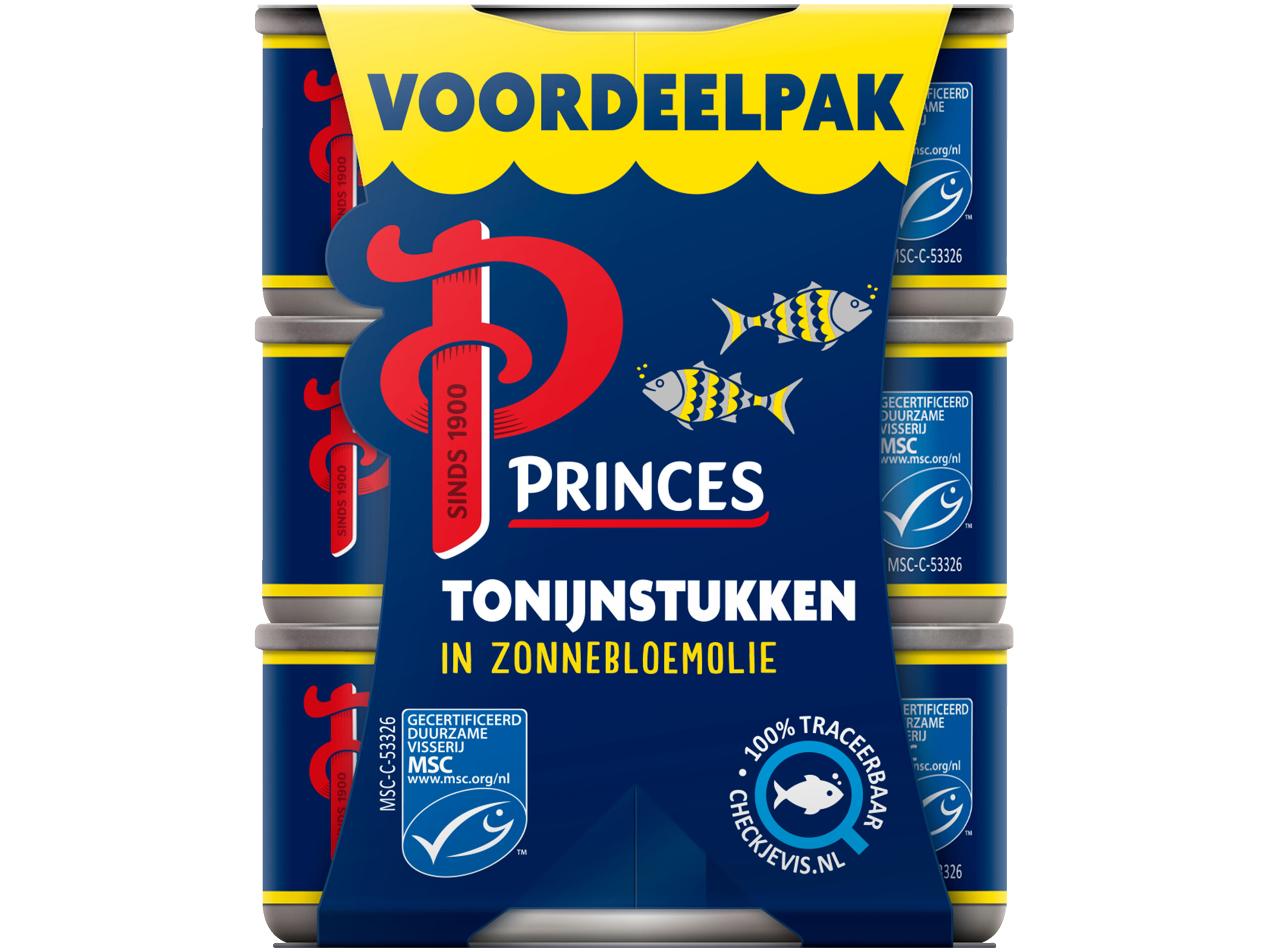 Tonijnstukken in zonnebloemolie