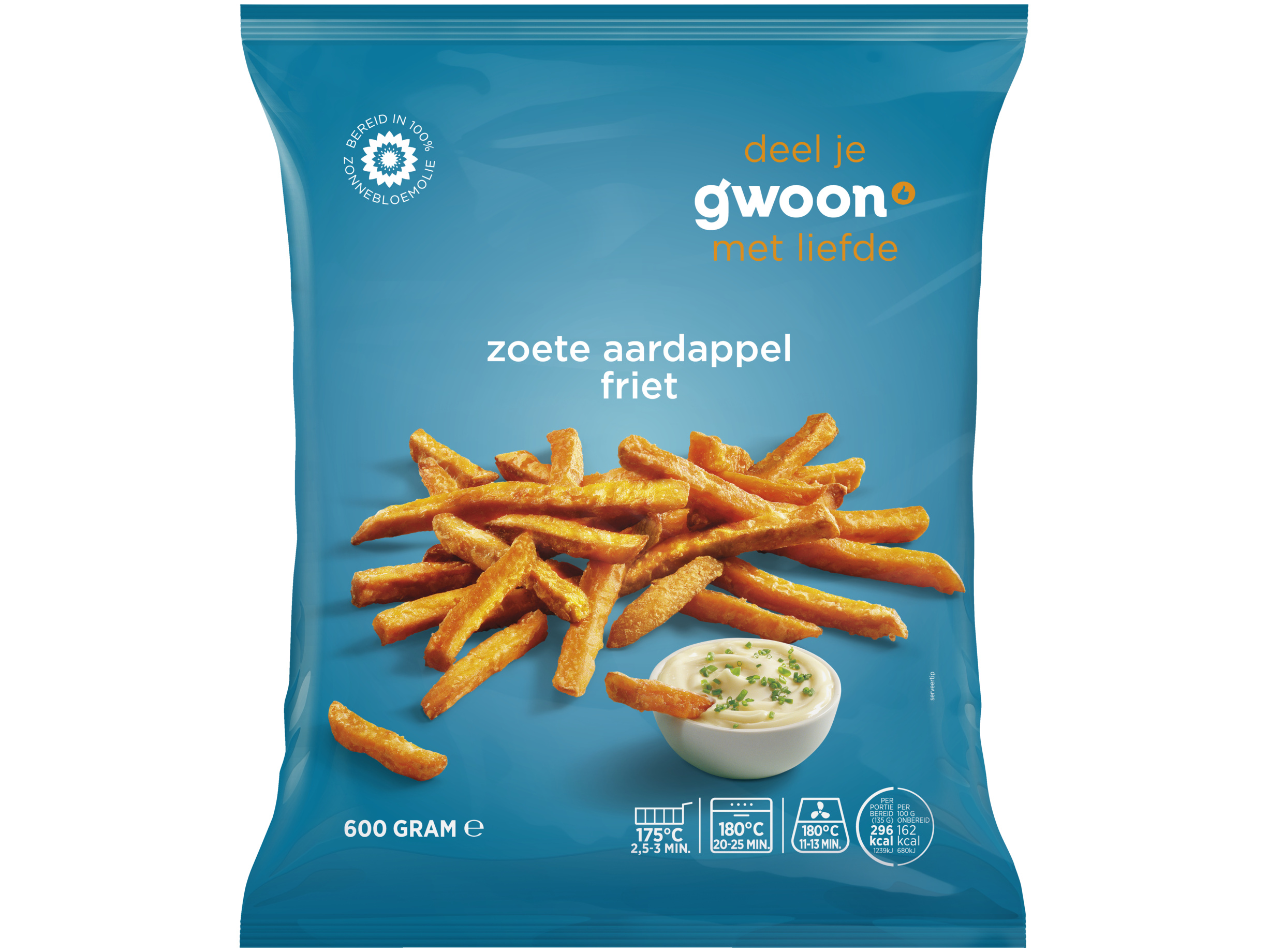 Zoete aardappel friet