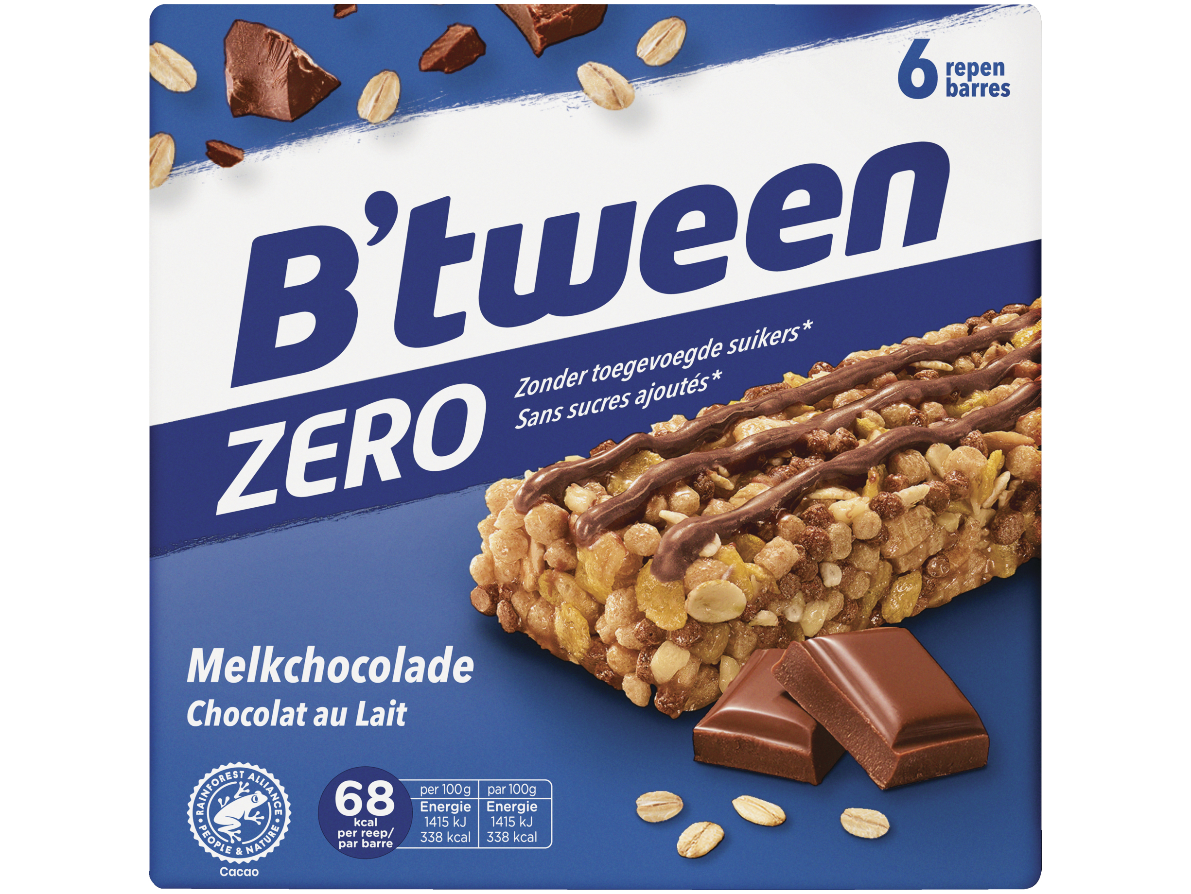 Mueslireep zero melkchocolade