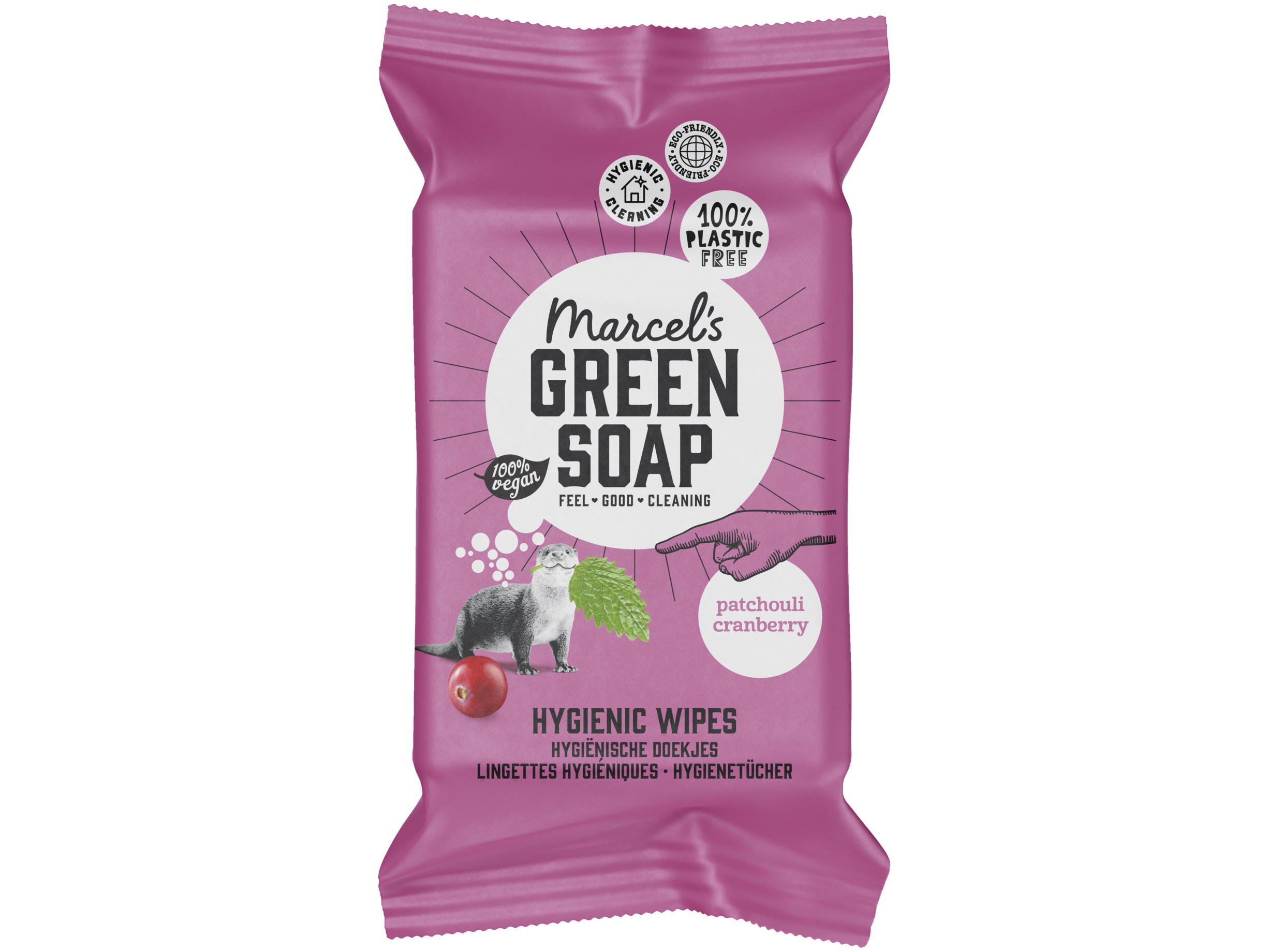 Cleaning wipes patchouli & cranberry