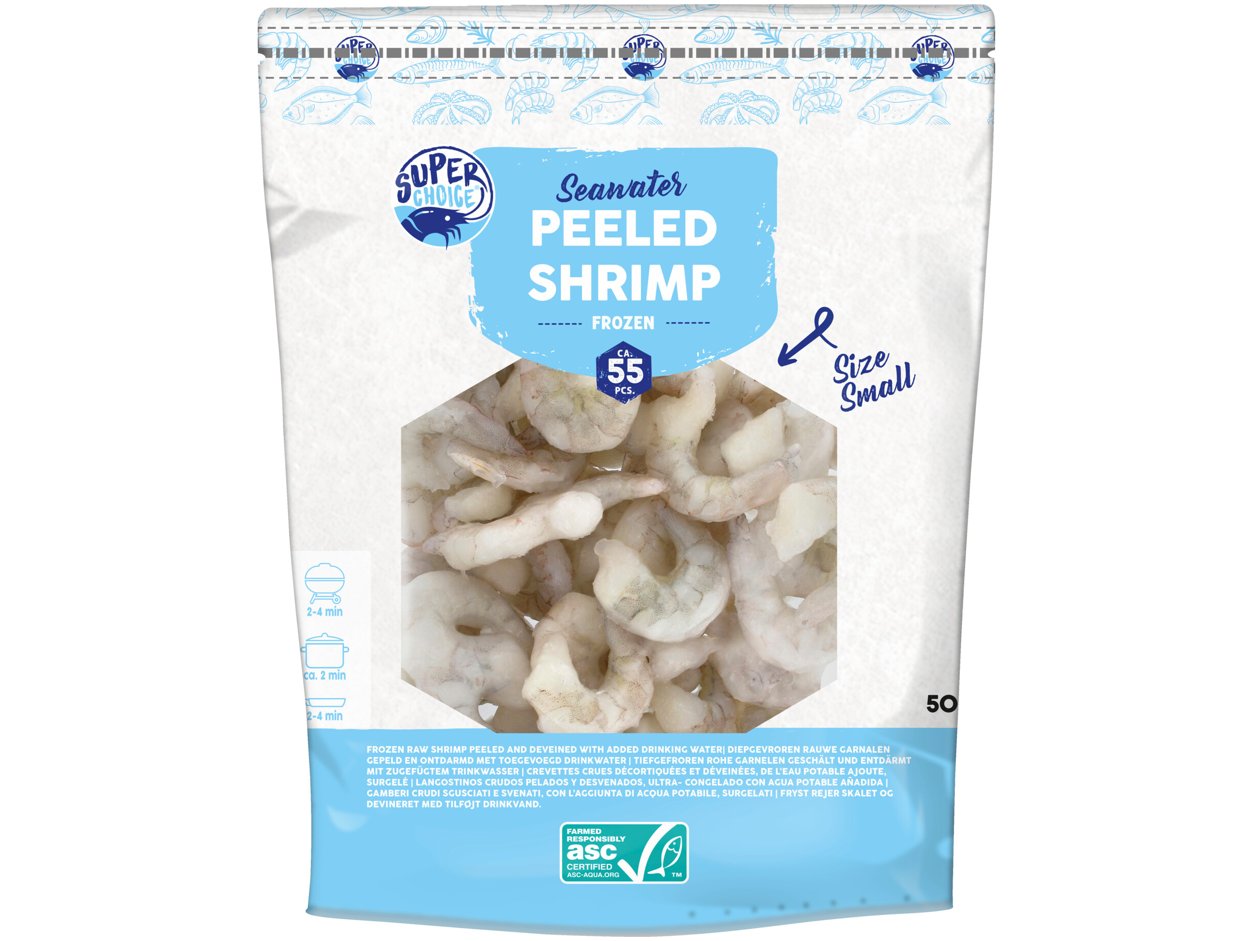 Garnalen gepeld