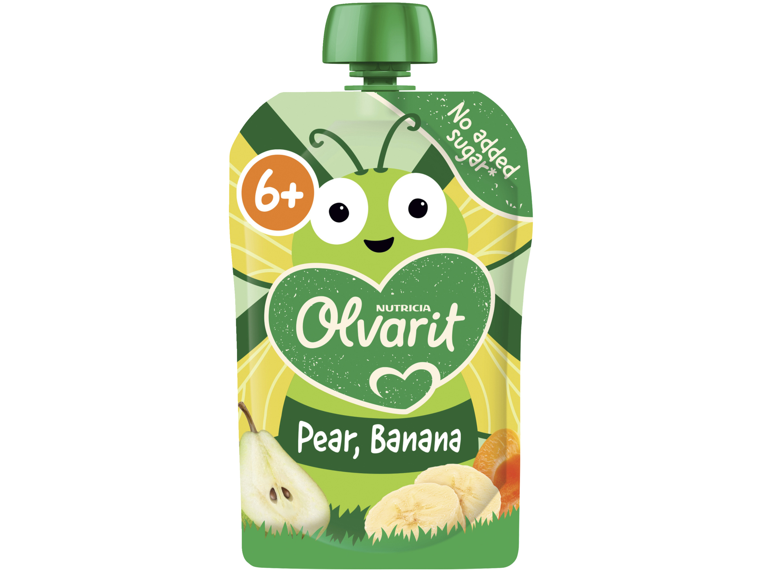 6+ Maanden Knijpzakje Peer Banaan