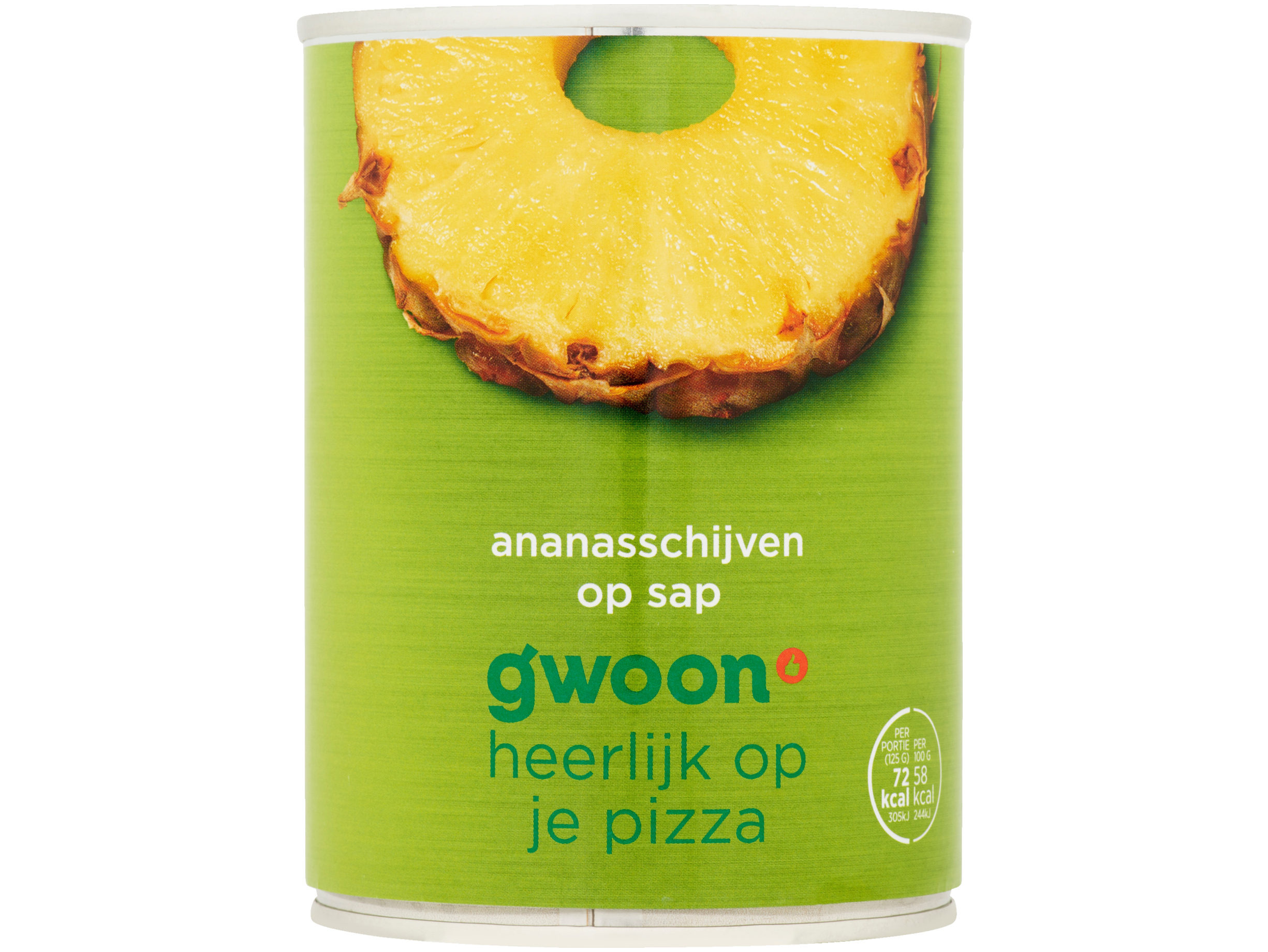 Ananasschijven op sap