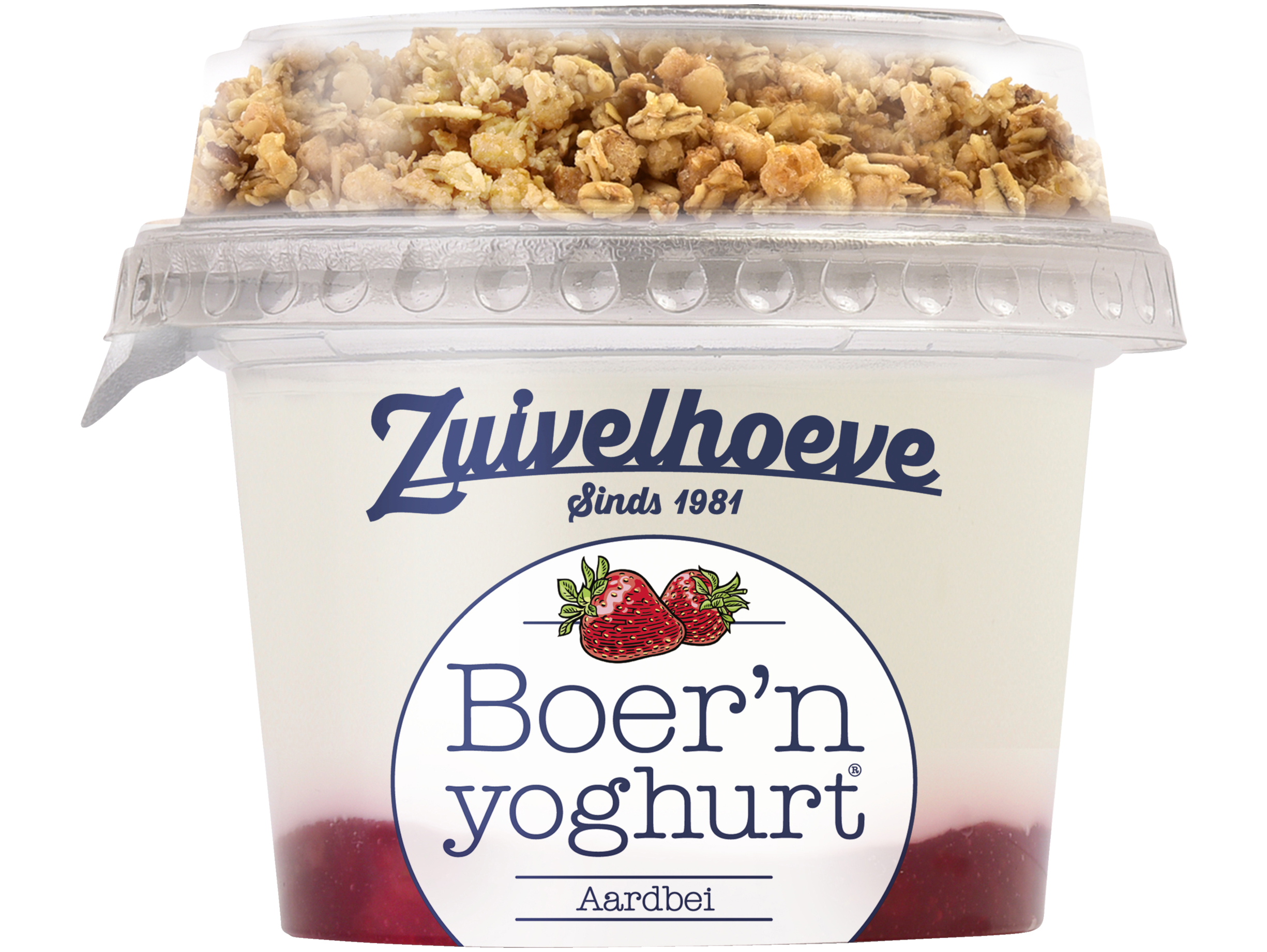 Boer'n yoghurt muesli aardbei