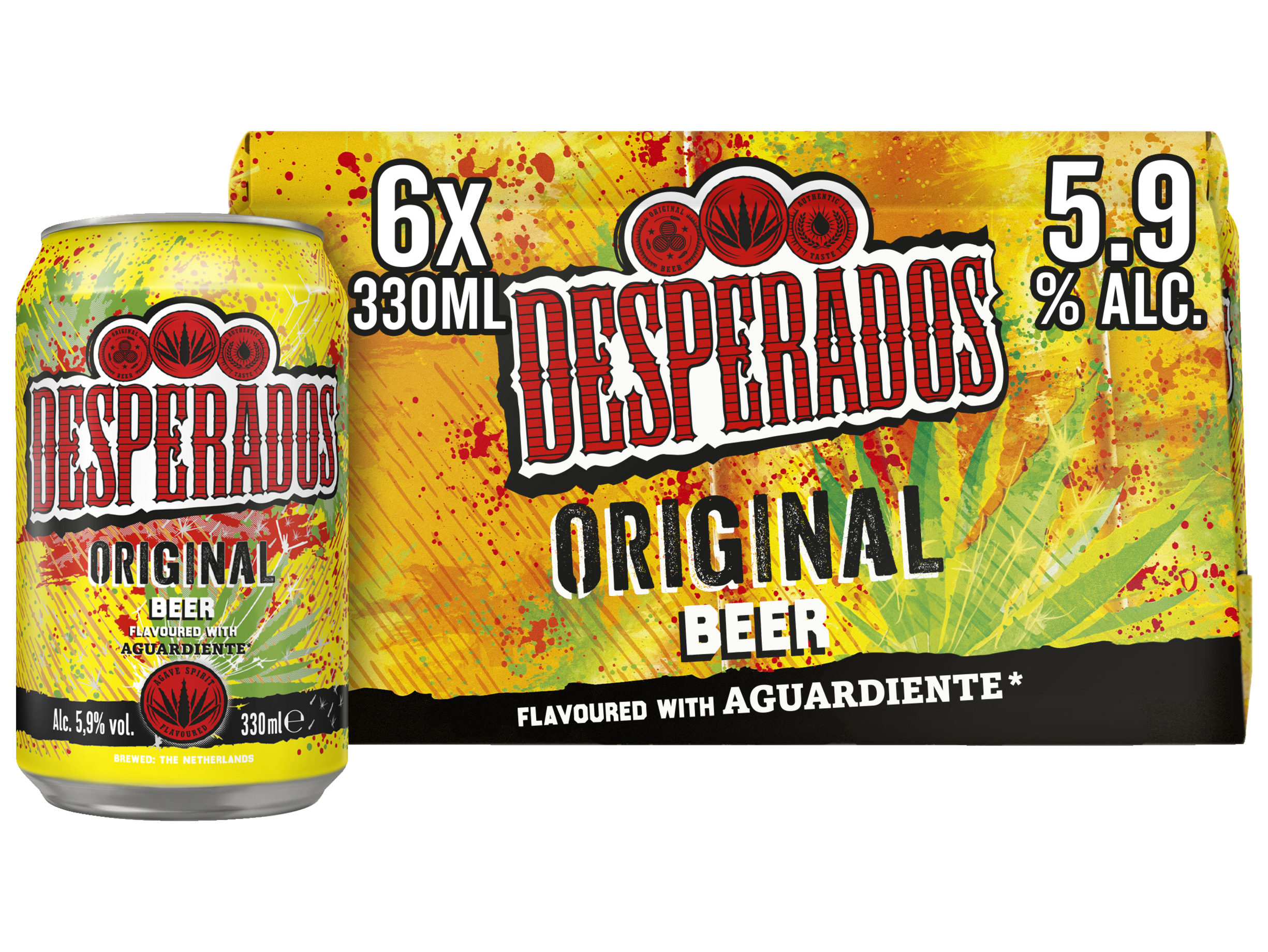 Original bier blik 6-pack