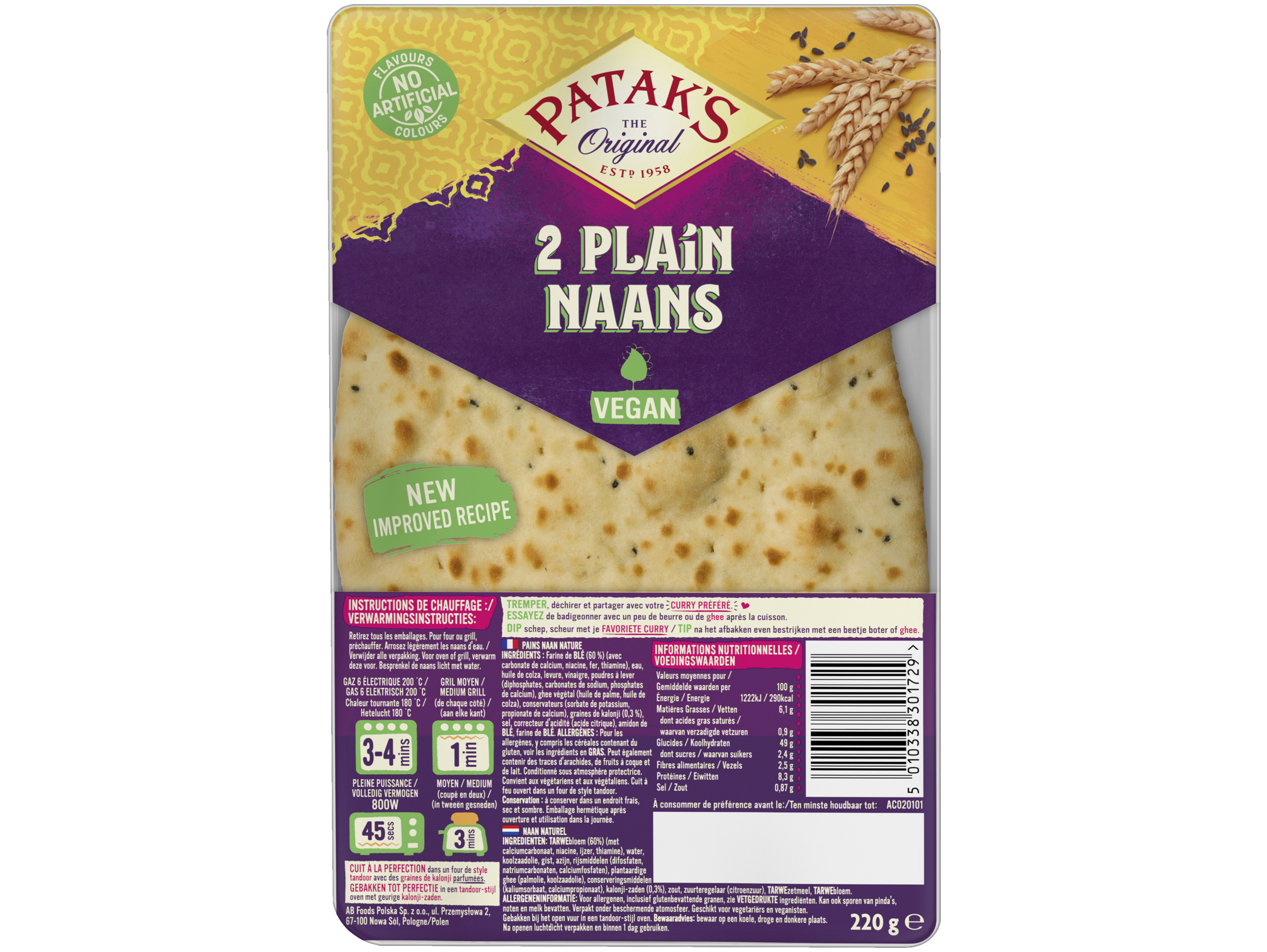 Naanbrood naturel