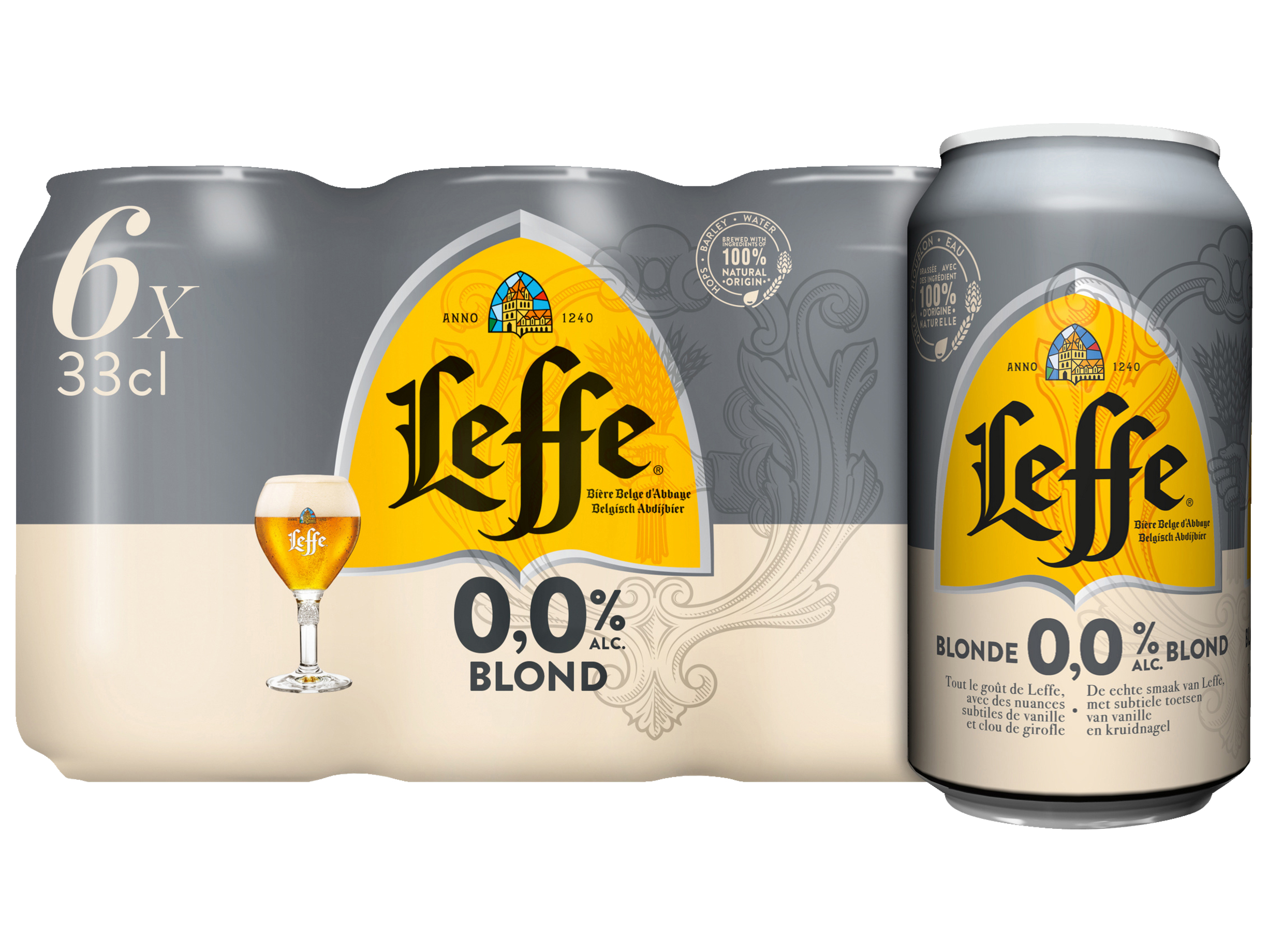 Blond 0.0% alcoholvrij bier blik 6-pack