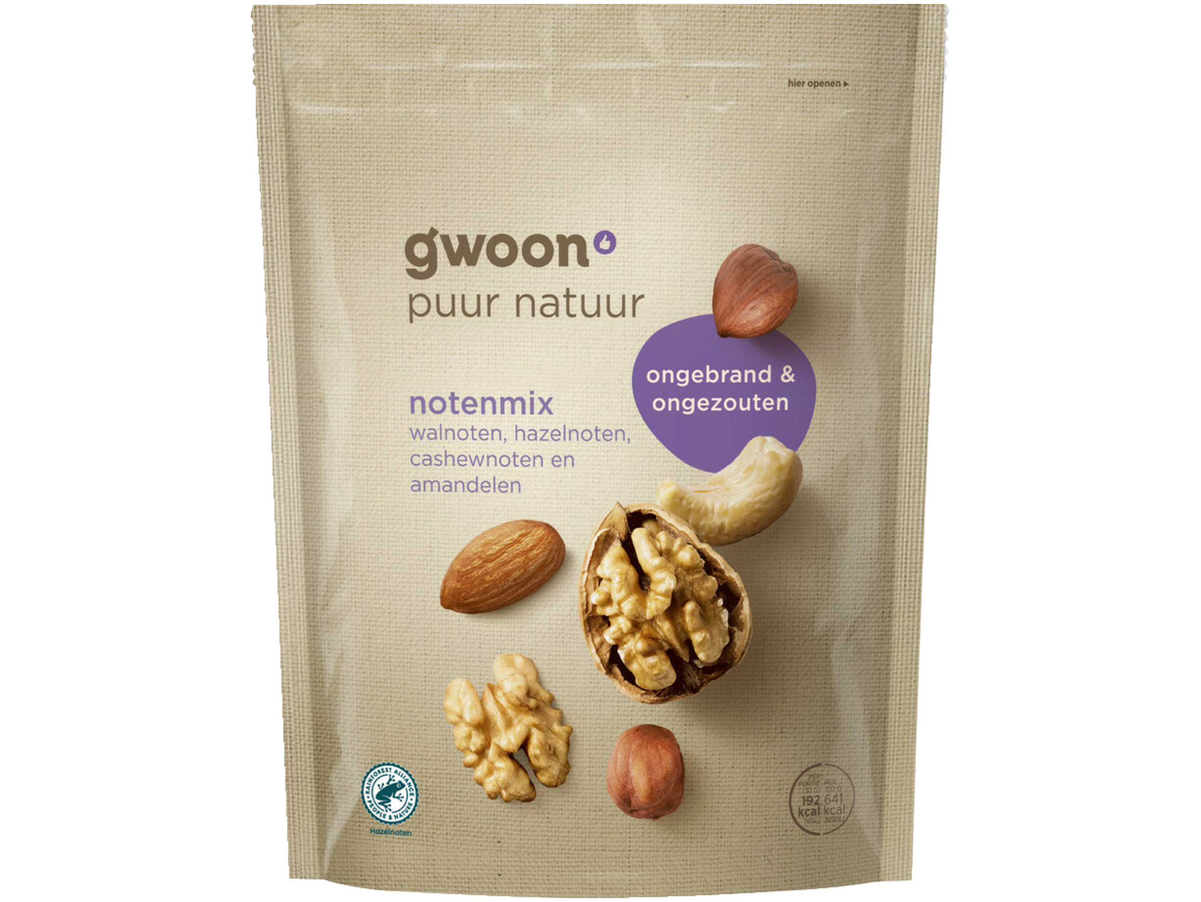 Notenmix ongebrand en ongezout
