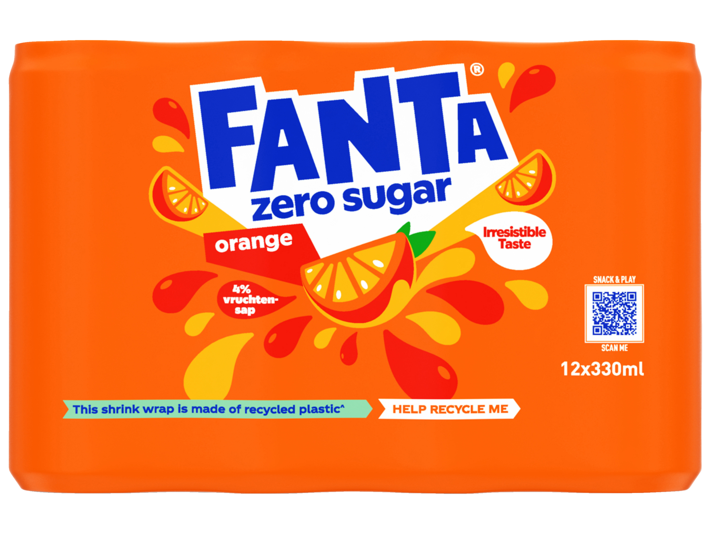 Orange zero sugar 12-pack