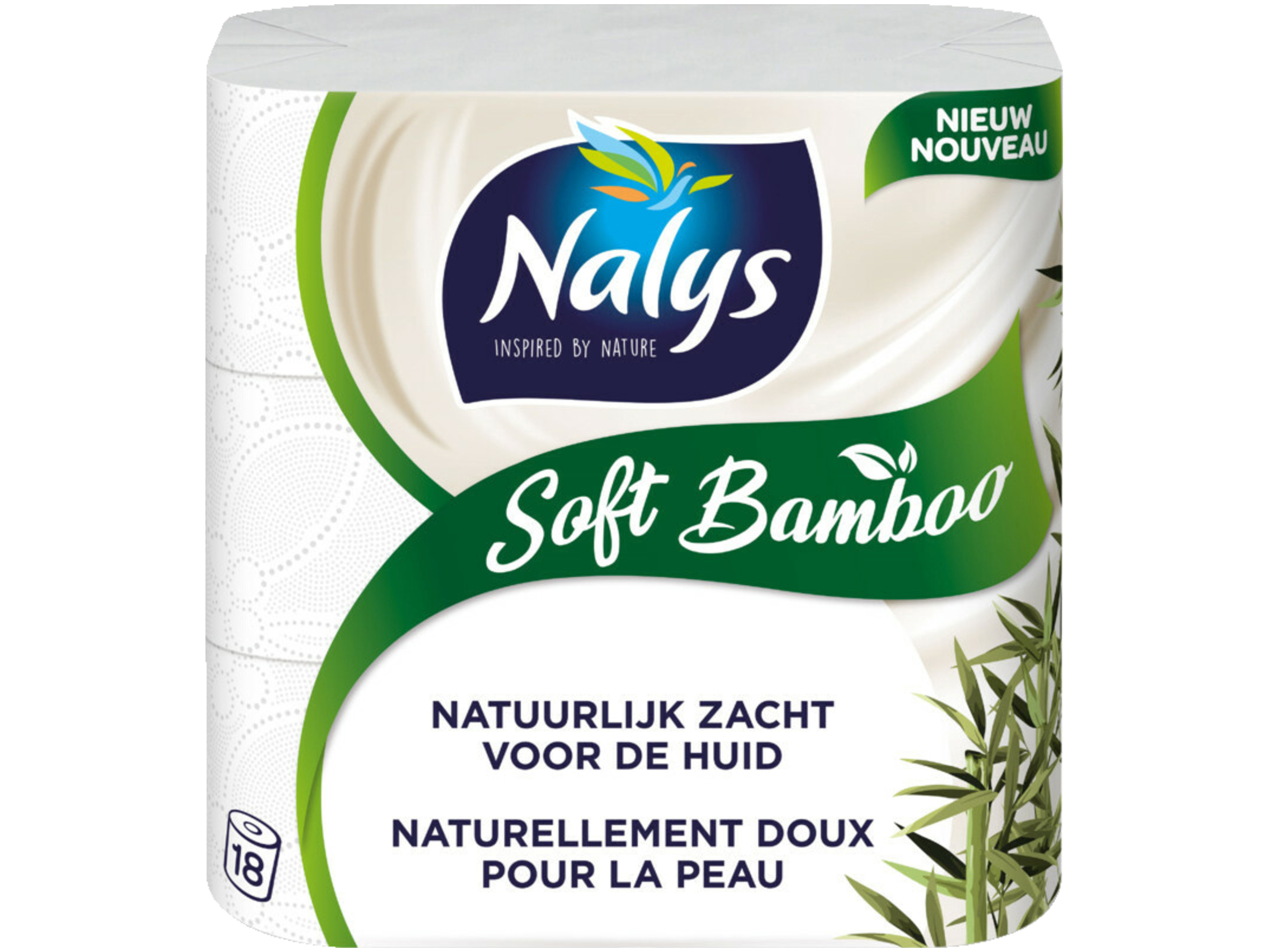 Soft bamboo toiletpapier