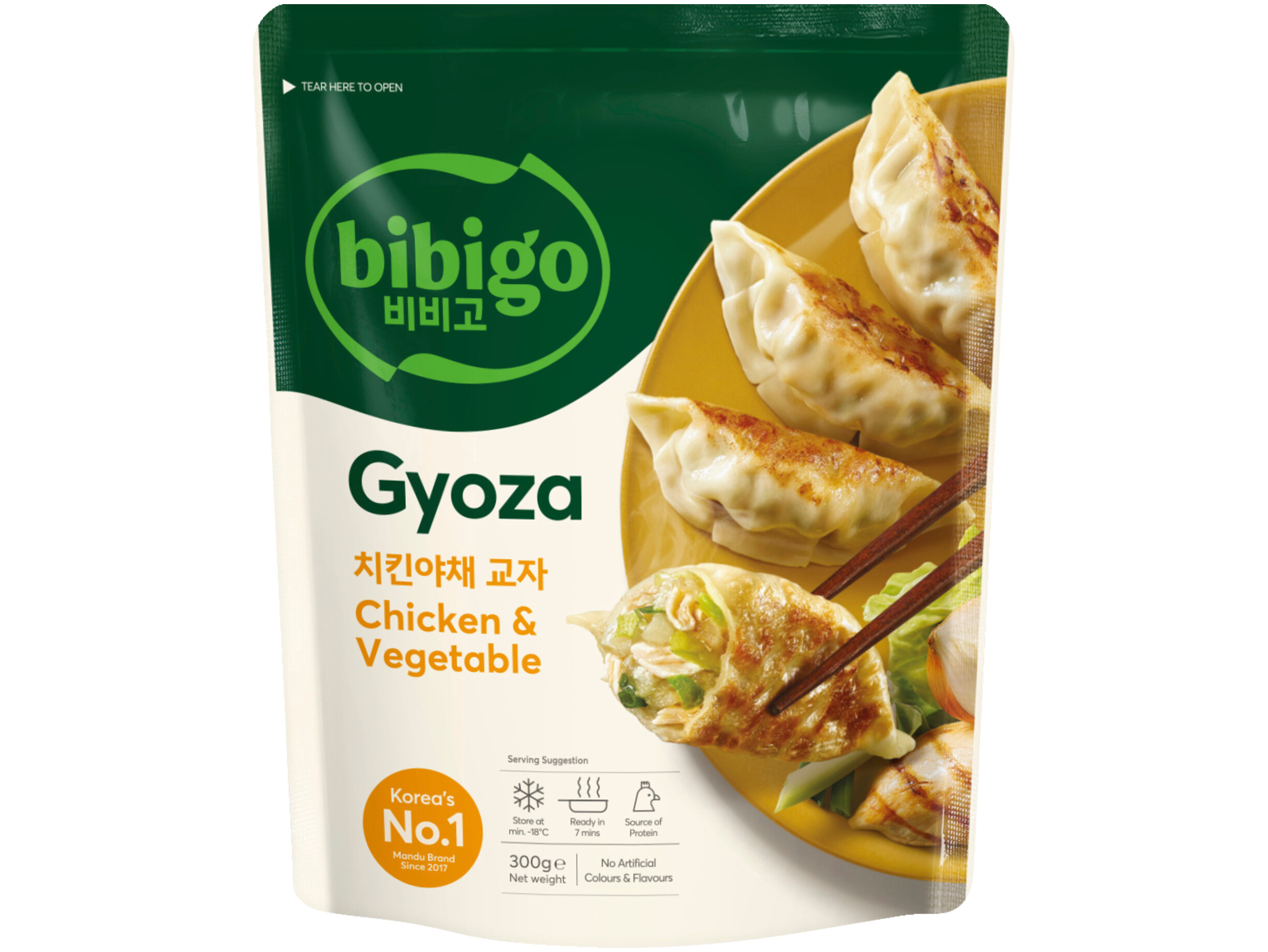 Gyoza dumpling kip groente