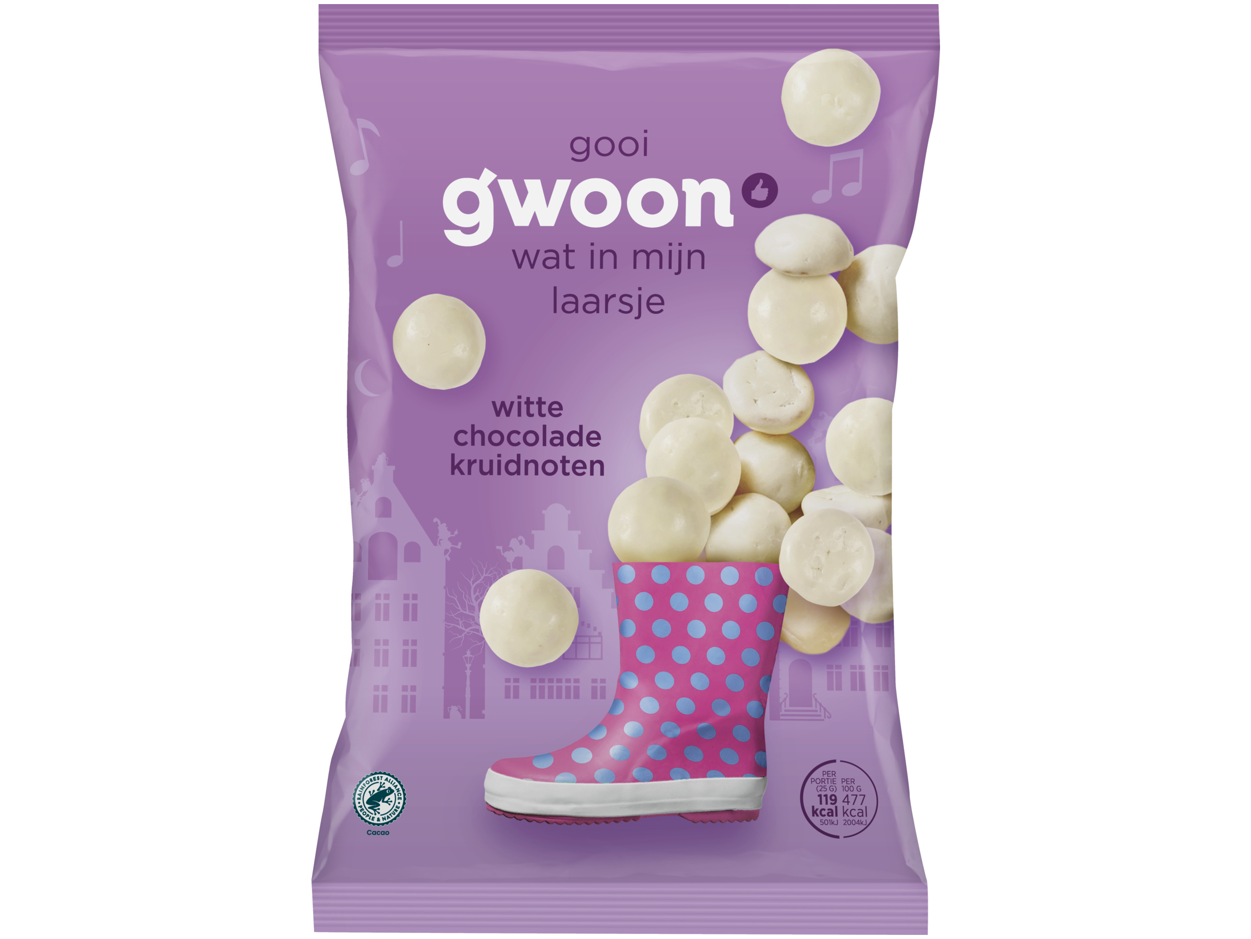 Kruidnoten chocolade wit