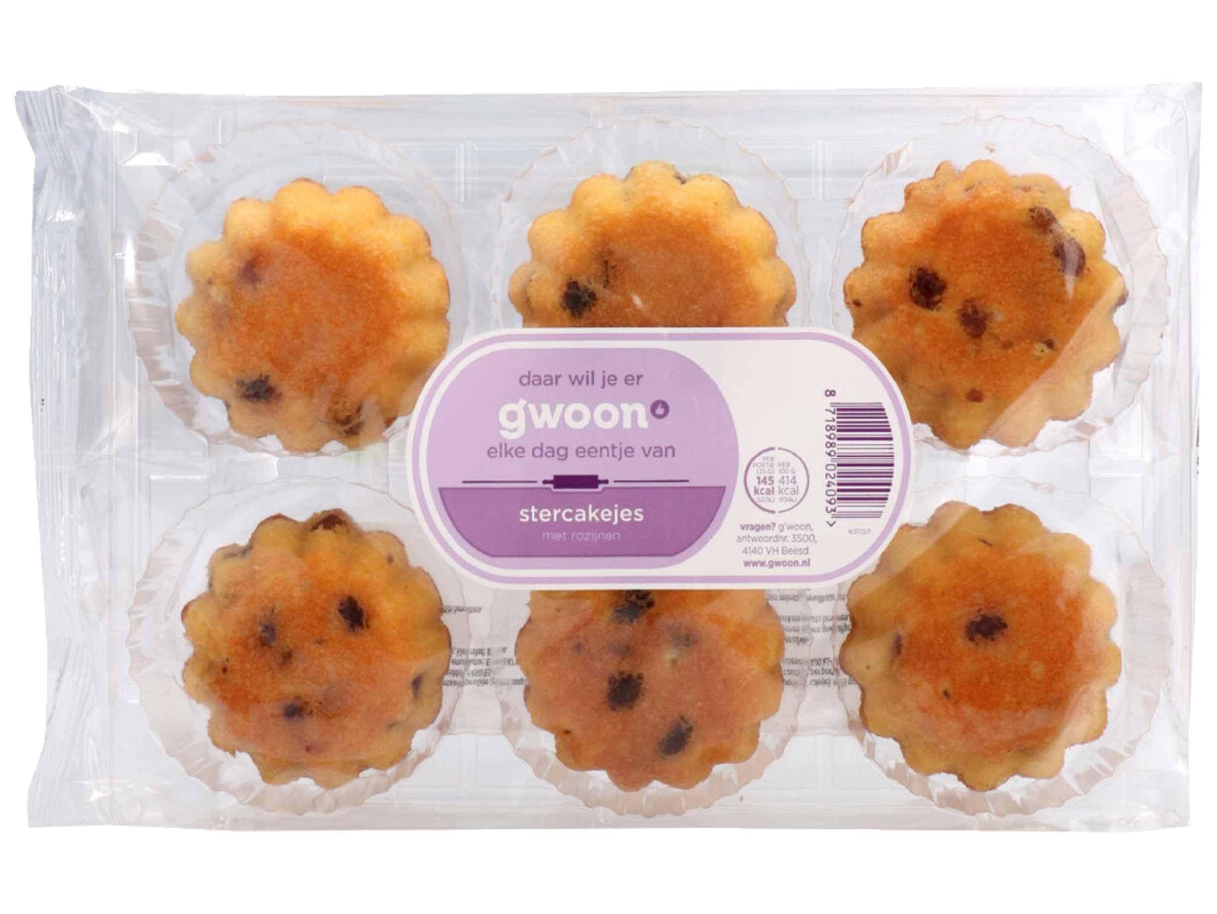 Rozijnen stercakejes