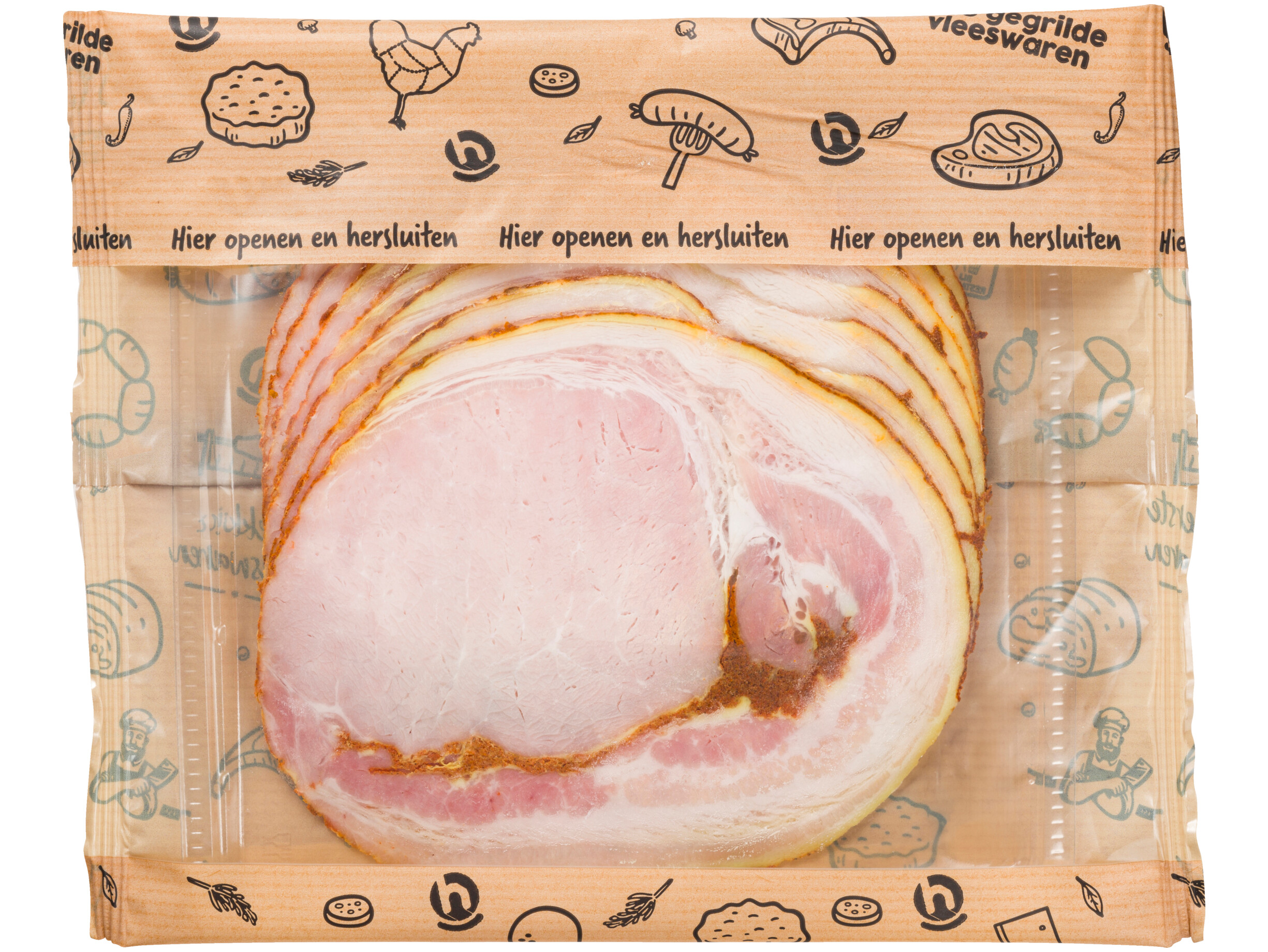 Gesneden shoarma rollade