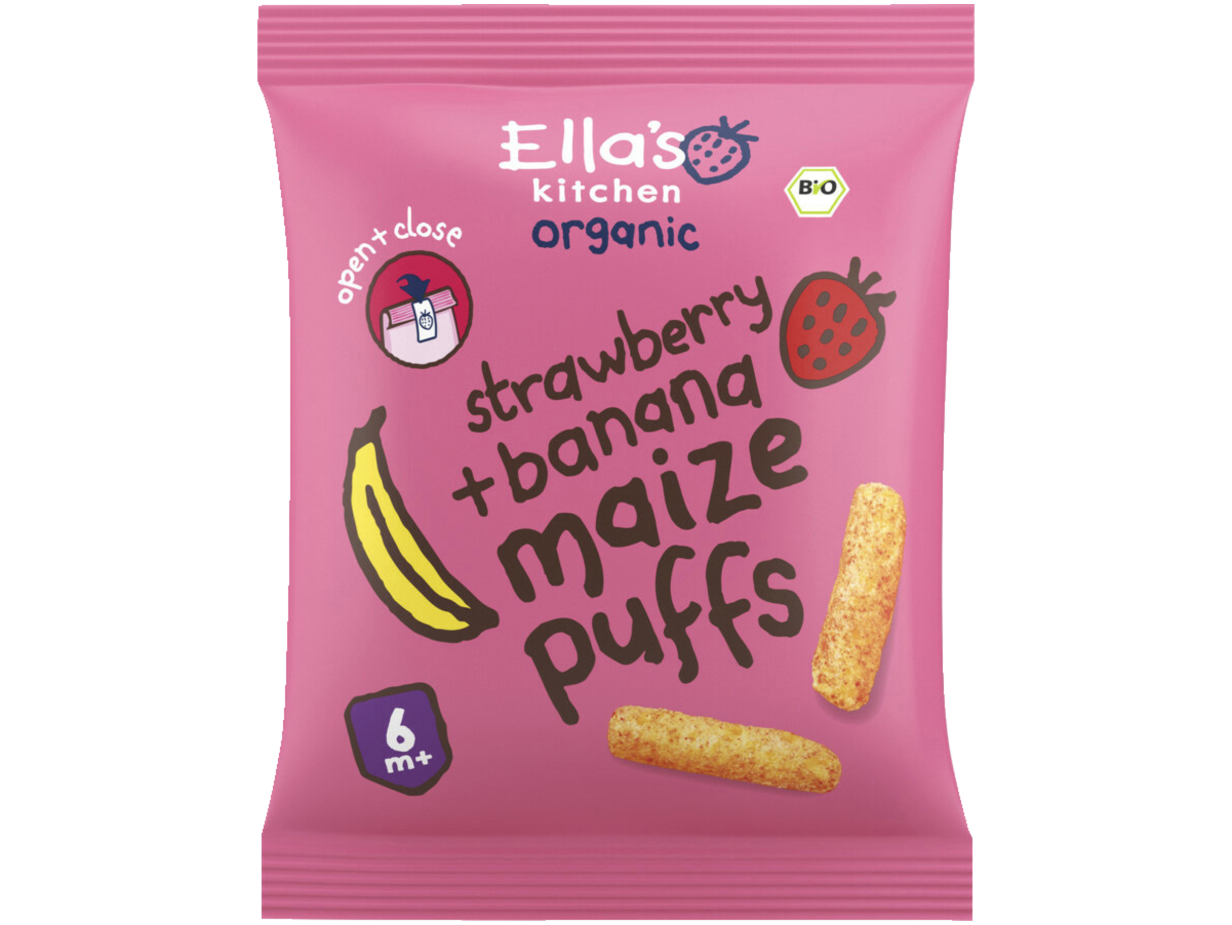 Maize puffs aardbei banaan 6+mnd