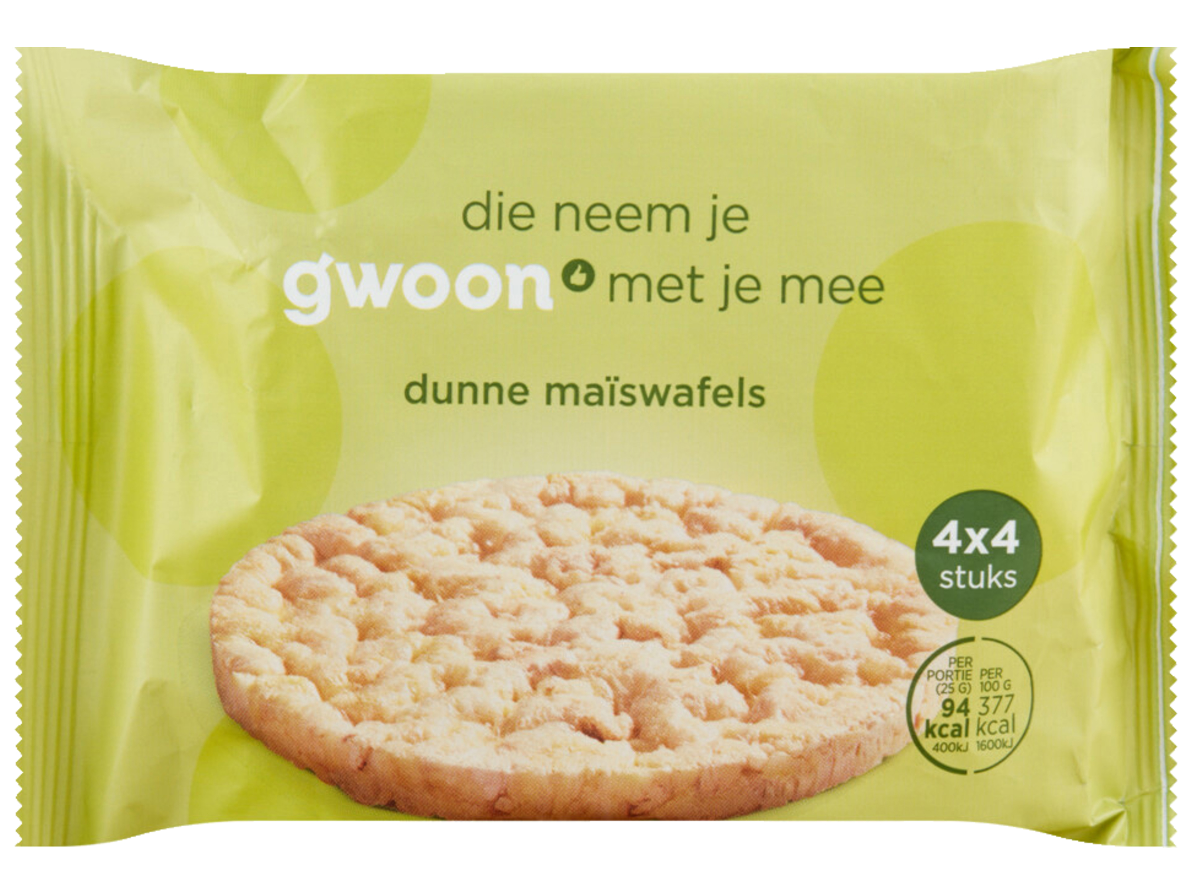 Maiswafels zeezout